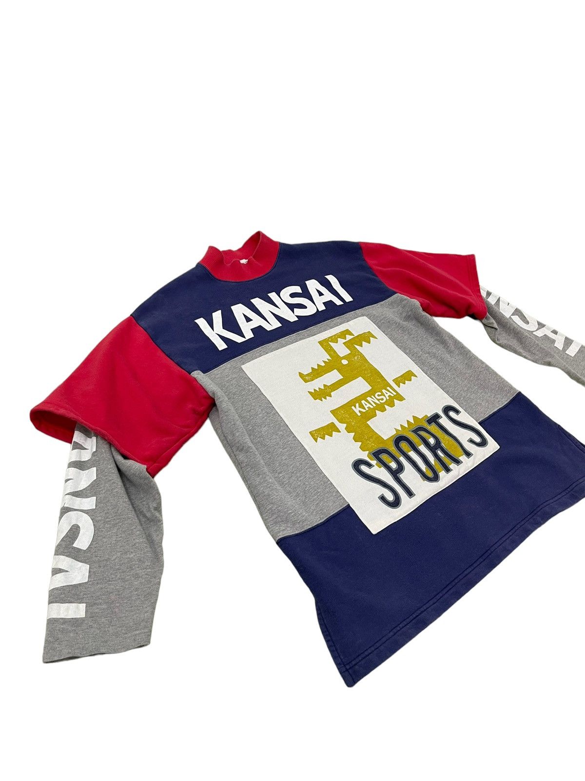 Japanese Brand Vtg Kansai Dragon Crewneck Sweatshirt Multicolour 5🟩5 Size US M / EU 48-50 / 2 - 2 Thumbnail