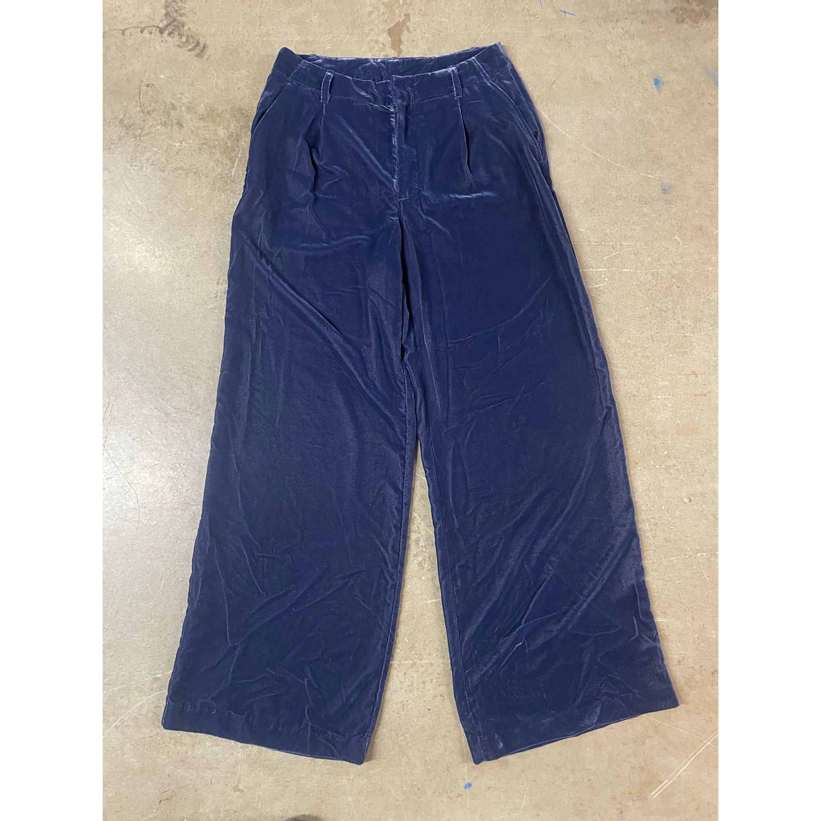 Gap Gap Women - High Rise Wide-Leg/ Crinkle Velvet / 6 / NWOT Size 28" / US 6 / IT 42 - 2 Thumbnail