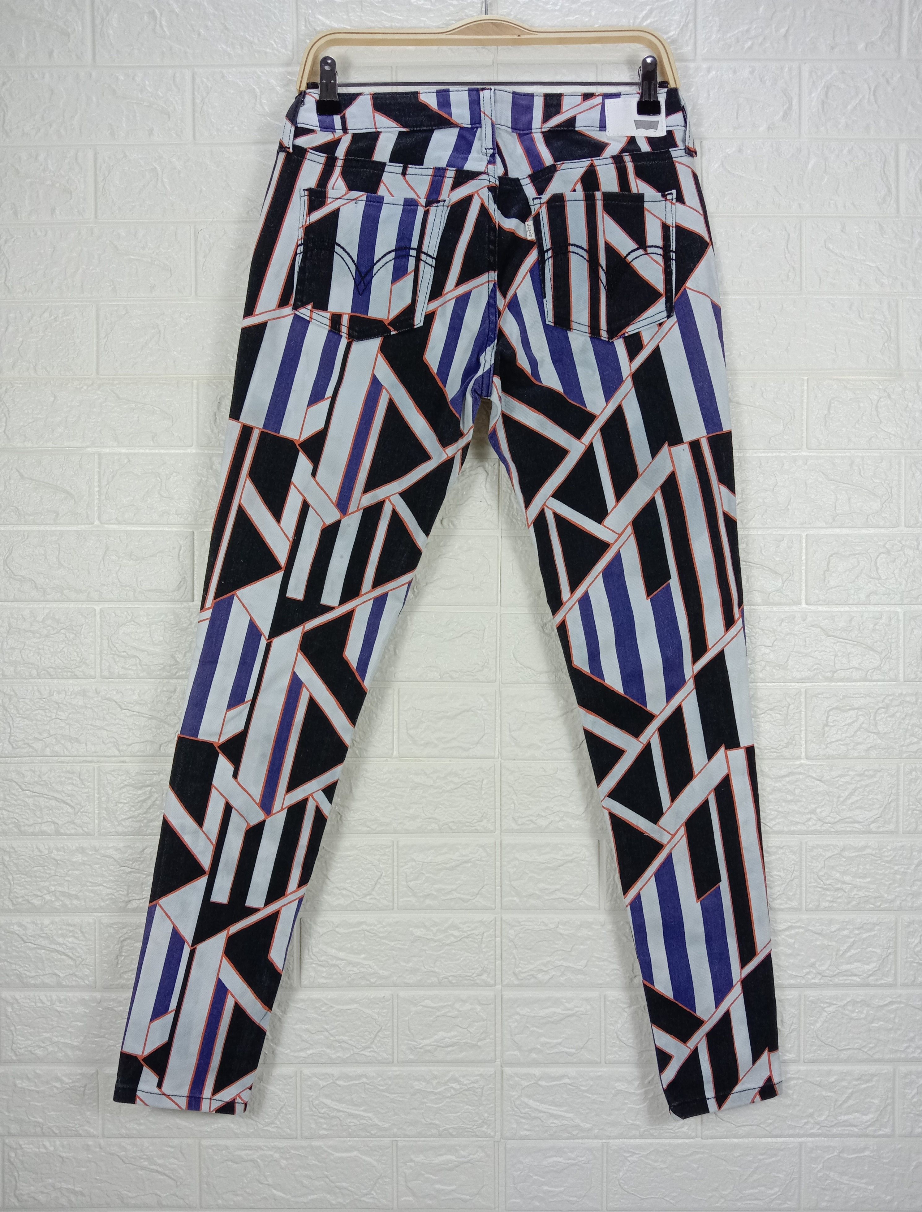 Levi's Levi's Geometric Design Multicolor Jeans Size 29" - 5 Thumbnail