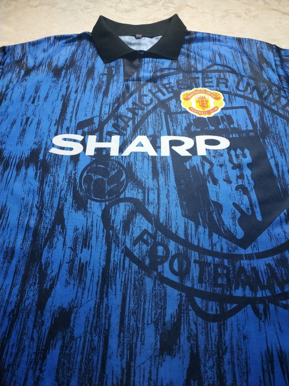 David Beckham MANCHESTER UNITED 1992/1993 away soccer jersey Size US XL / EU 56 / 4 - 3 Thumbnail