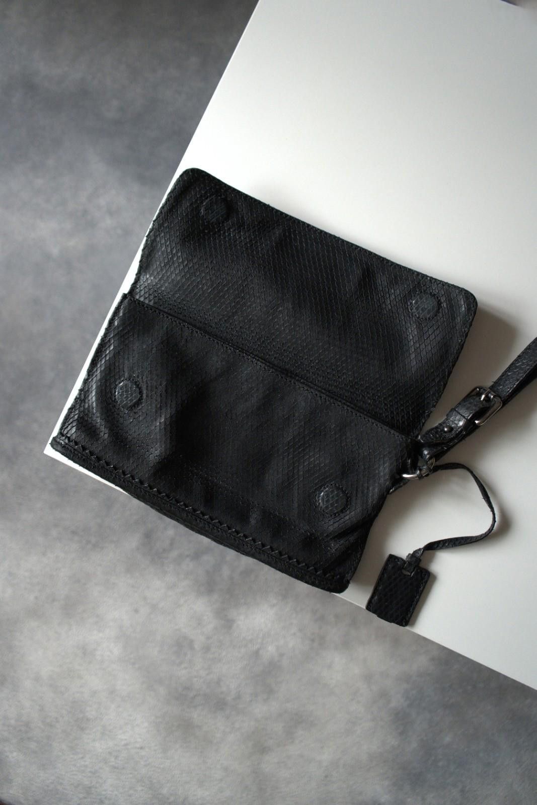 Alexander McQueen 2000`s Alexander McQueen Snake Leather Clutch Bag Vintage Size ONE SIZE - 10 Thumbnail
