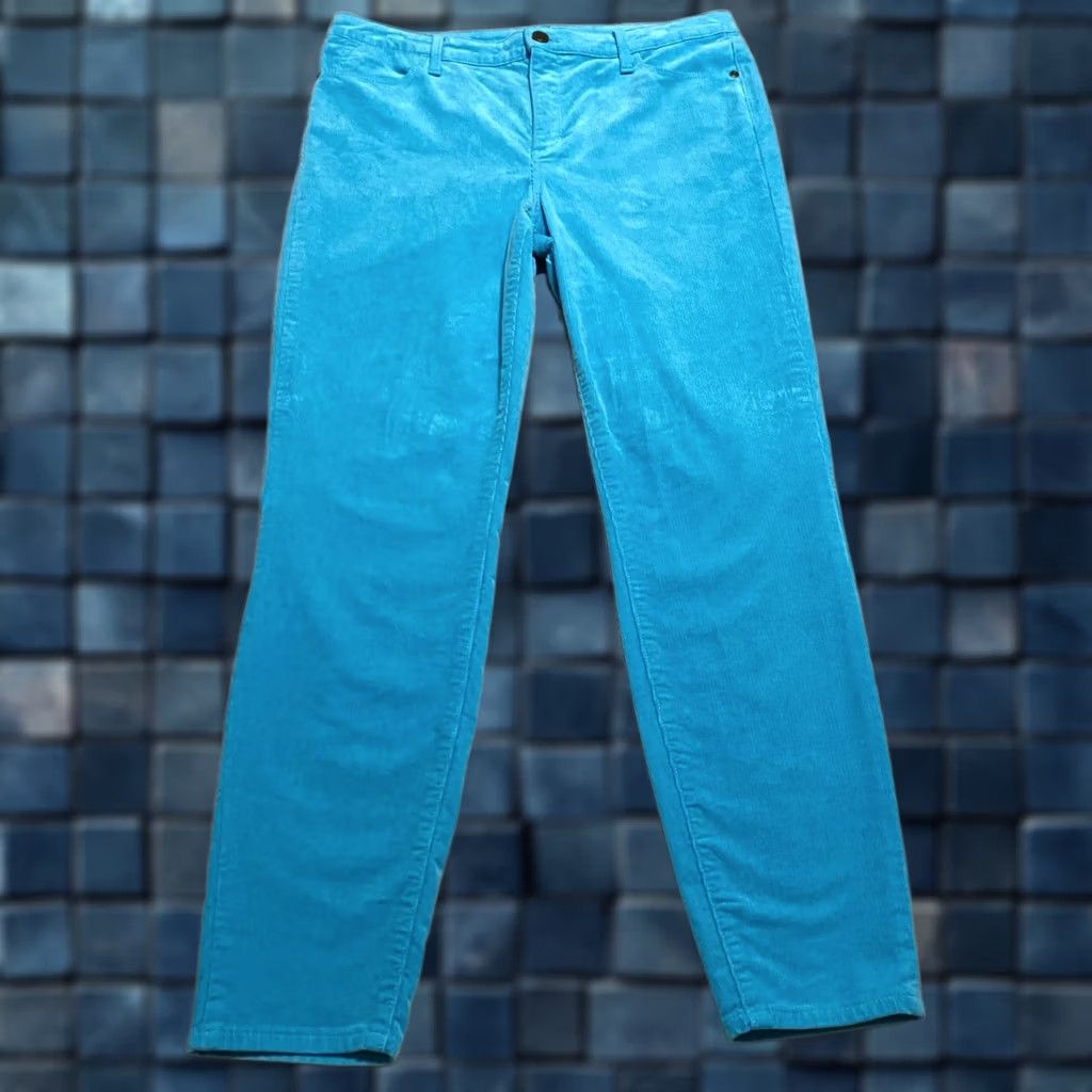 Talbots Talbots Jeans Womens sz 10 Jegging High Rise Blue Corduroy Medium Wash Size 30" / US 8 / IT 44 - 1 Thumbnail
