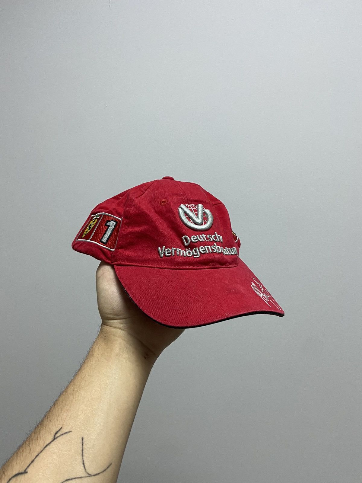 Ferrari × Vintage Ferrari Cap Vintage Michael Schumacher Racing Formula 1 Size ONE SIZE - 1 Thumbnail