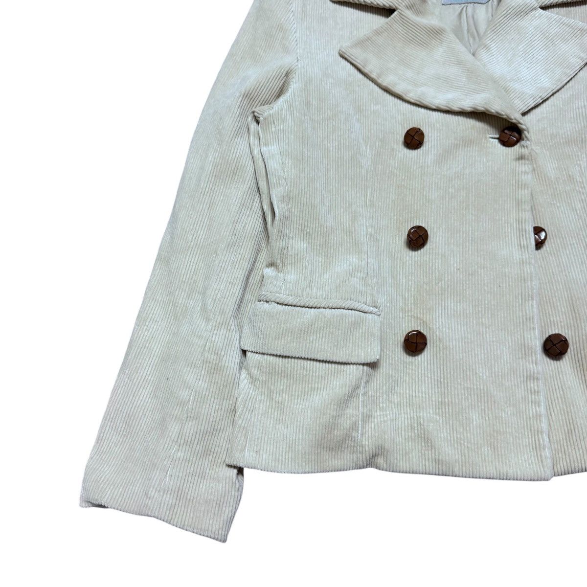 Hysteric Glamour 90s Hysteric Glamour Corduroy Double Breast Peacot Jacket Size XS / US 0-2 / IT 36-38 - 11 Thumbnail