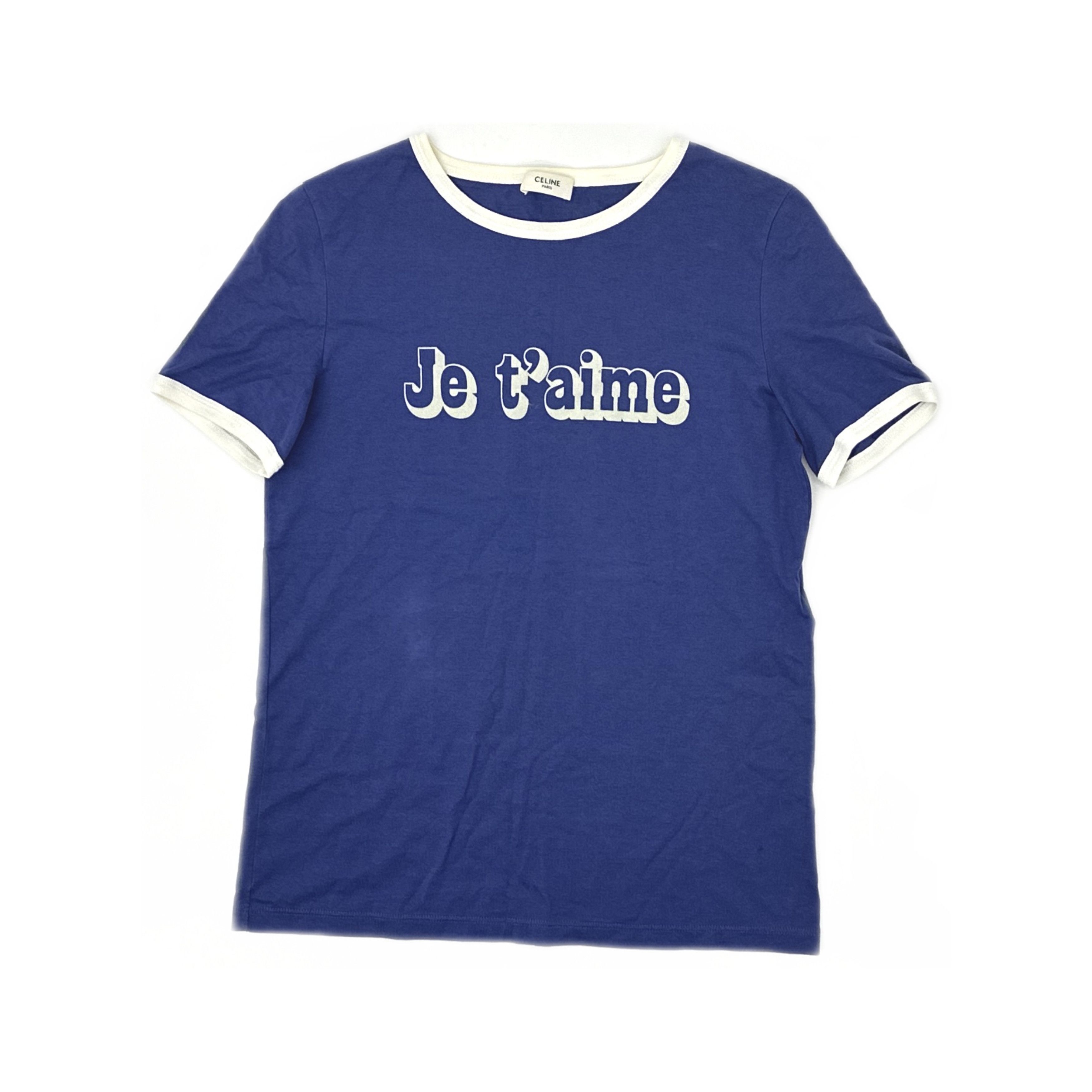 Celine Celine Je t'aime Ringer T-Shirt Size XS Size XS / US 0-2 / IT 36-38 - 1 Thumbnail