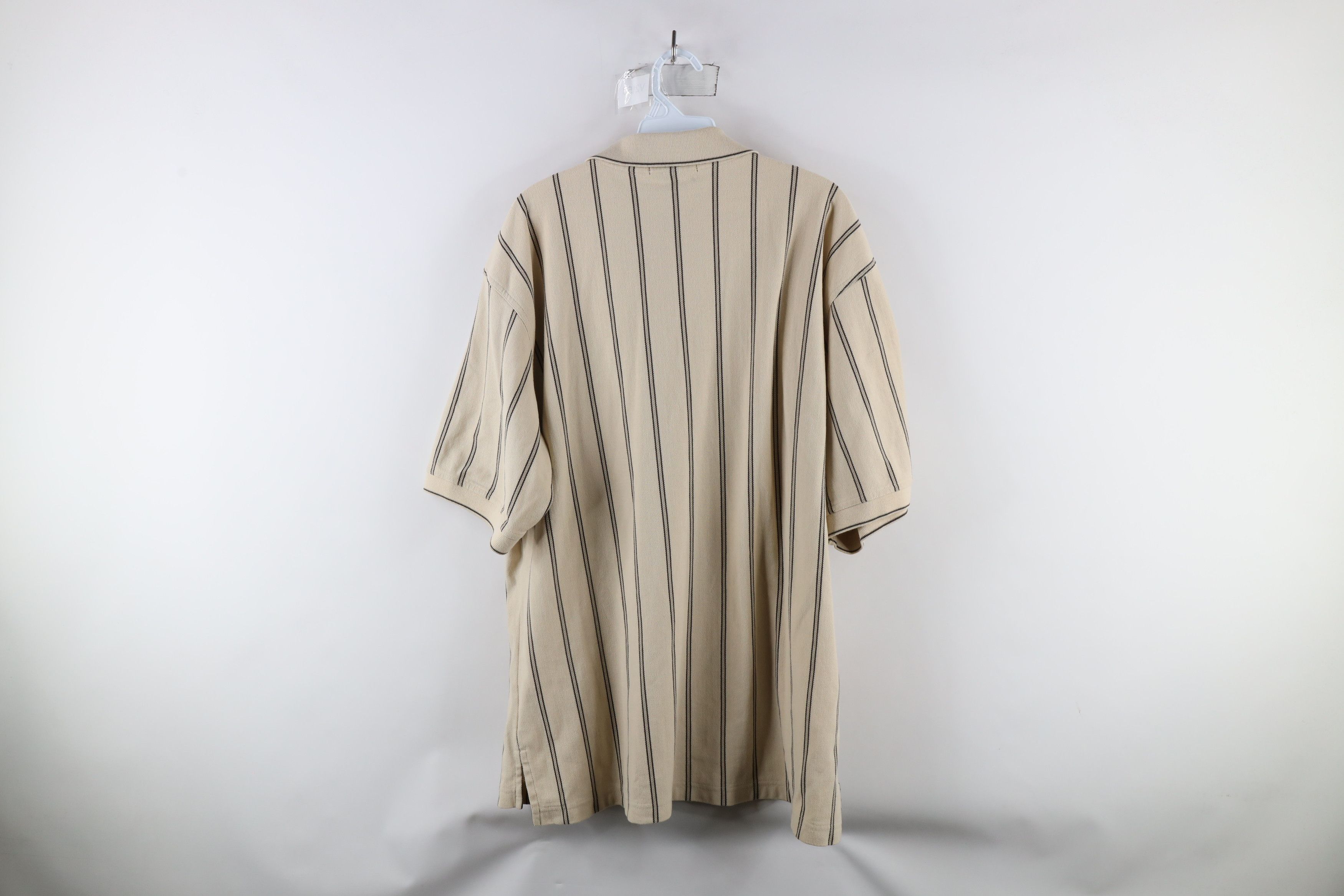 Vintage Vintage 90s Streetwear Striped Pique Cotton Golf Polo Shirt Size US L / EU 52-54 / 3 - 9 Thumbnail