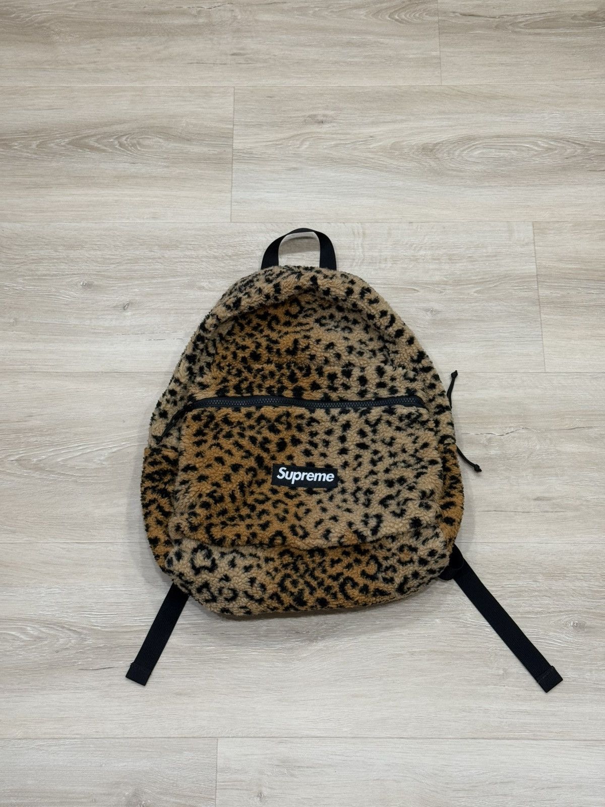 Supreme Supreme Leopard Fleece Backpack Size ONE SIZE - 1 Thumbnail