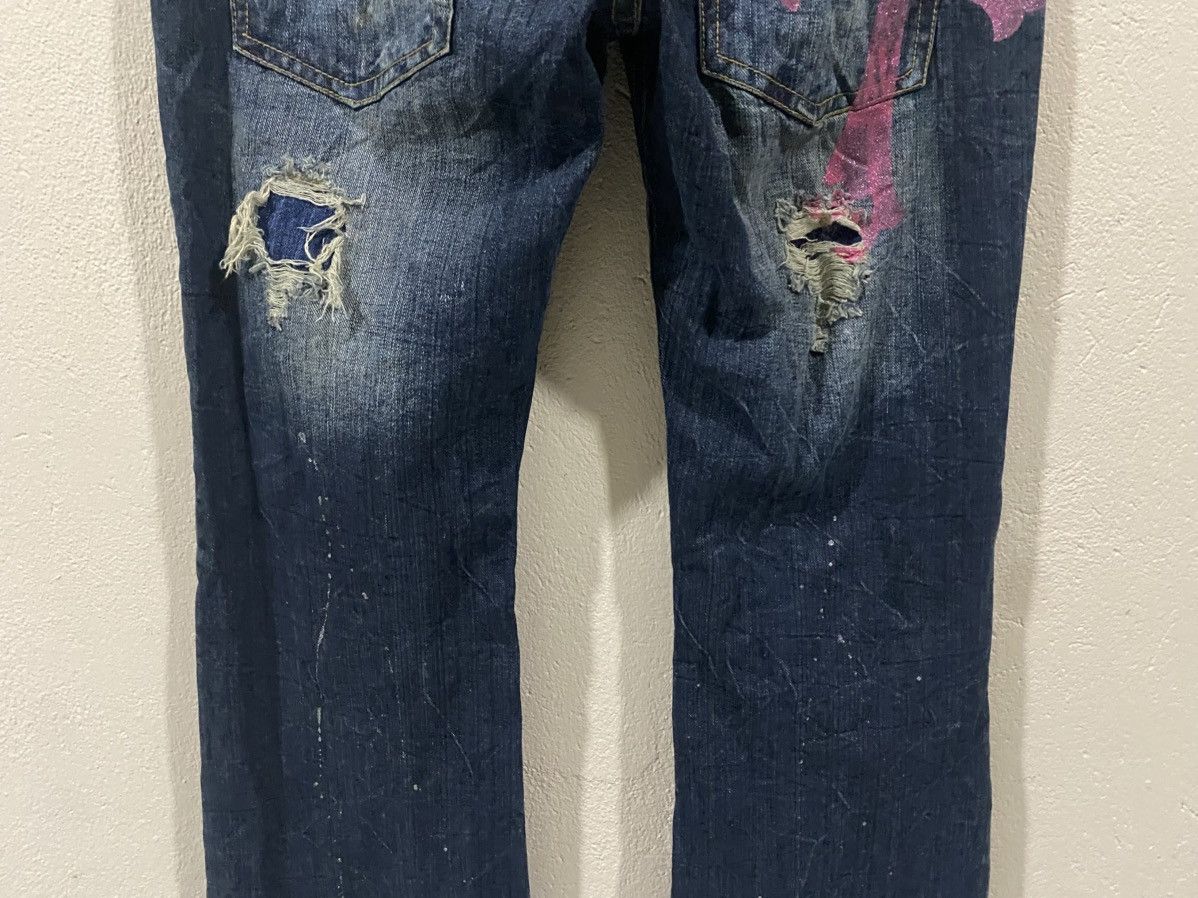 Japanese Brand Vintage Sorridere Distressed Painter Flared Jeans Size US 33 - 7 Thumbnail