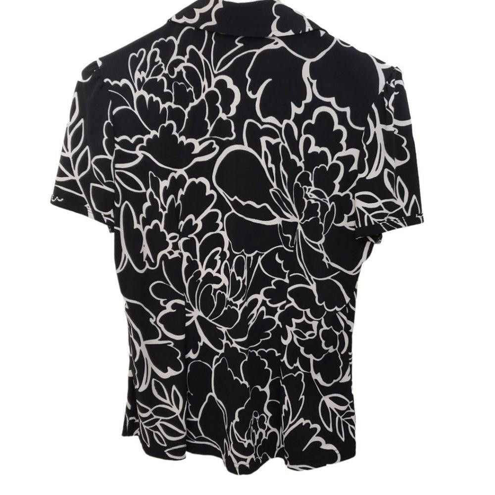 Worthington CT224 Ladies Worthington Stretch Button Down Shirt M Size M / US 6-8 / IT 42-44 - 2 Thumbnail
