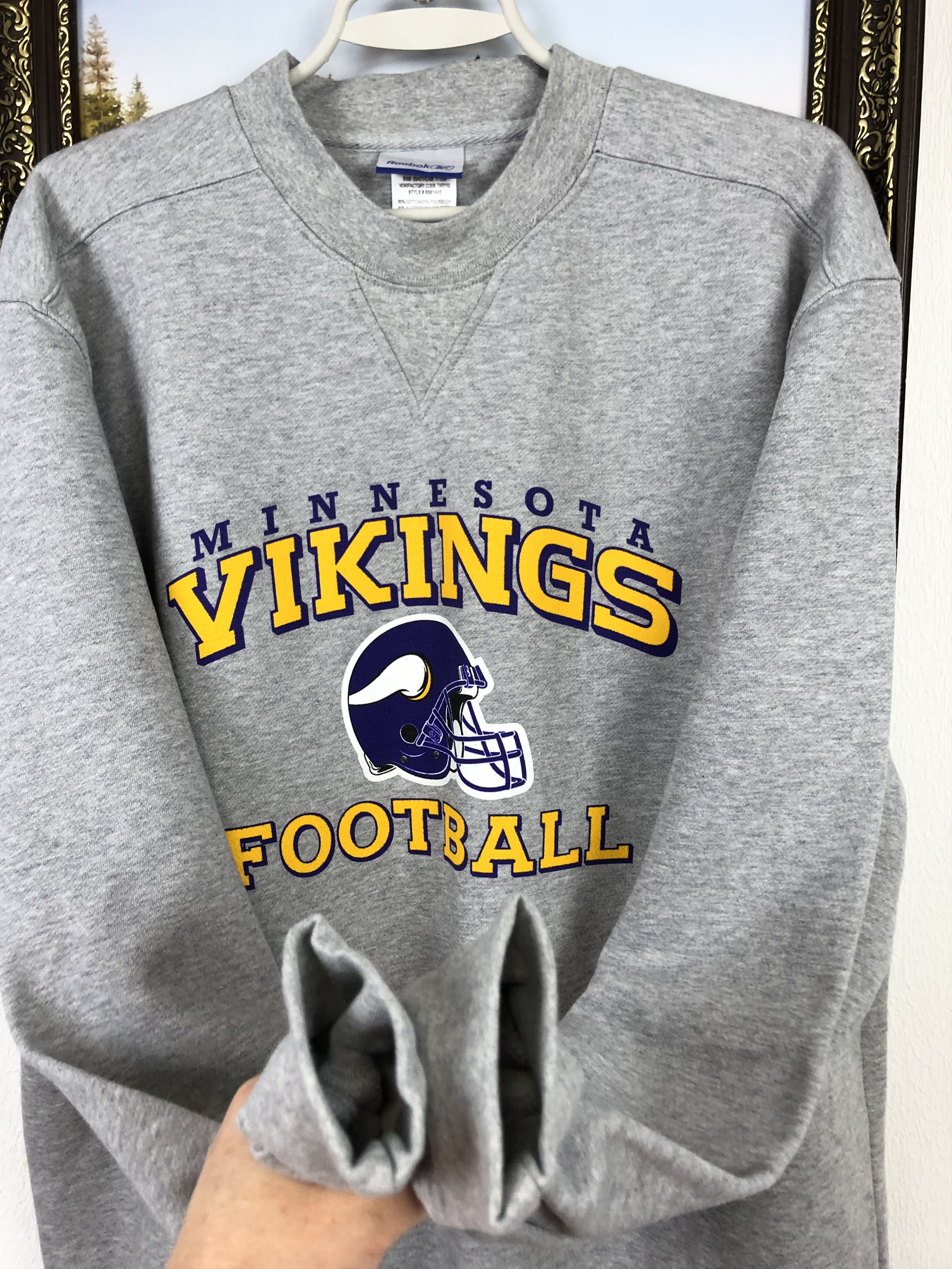 Vintage Vintage Minnesota Vikings Sweatshirt Crewneck Rare Size US L / EU 52-54 / 3 - 6 Thumbnail