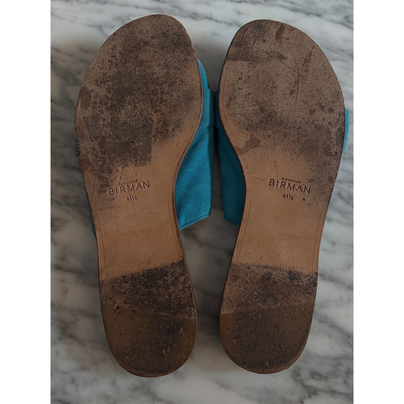 Alexandre Birman ALEXANDRE BIRMAN Sandals Knot Embellished Suede Size US 9.5 / IT 39.5 - 4 Thumbnail
