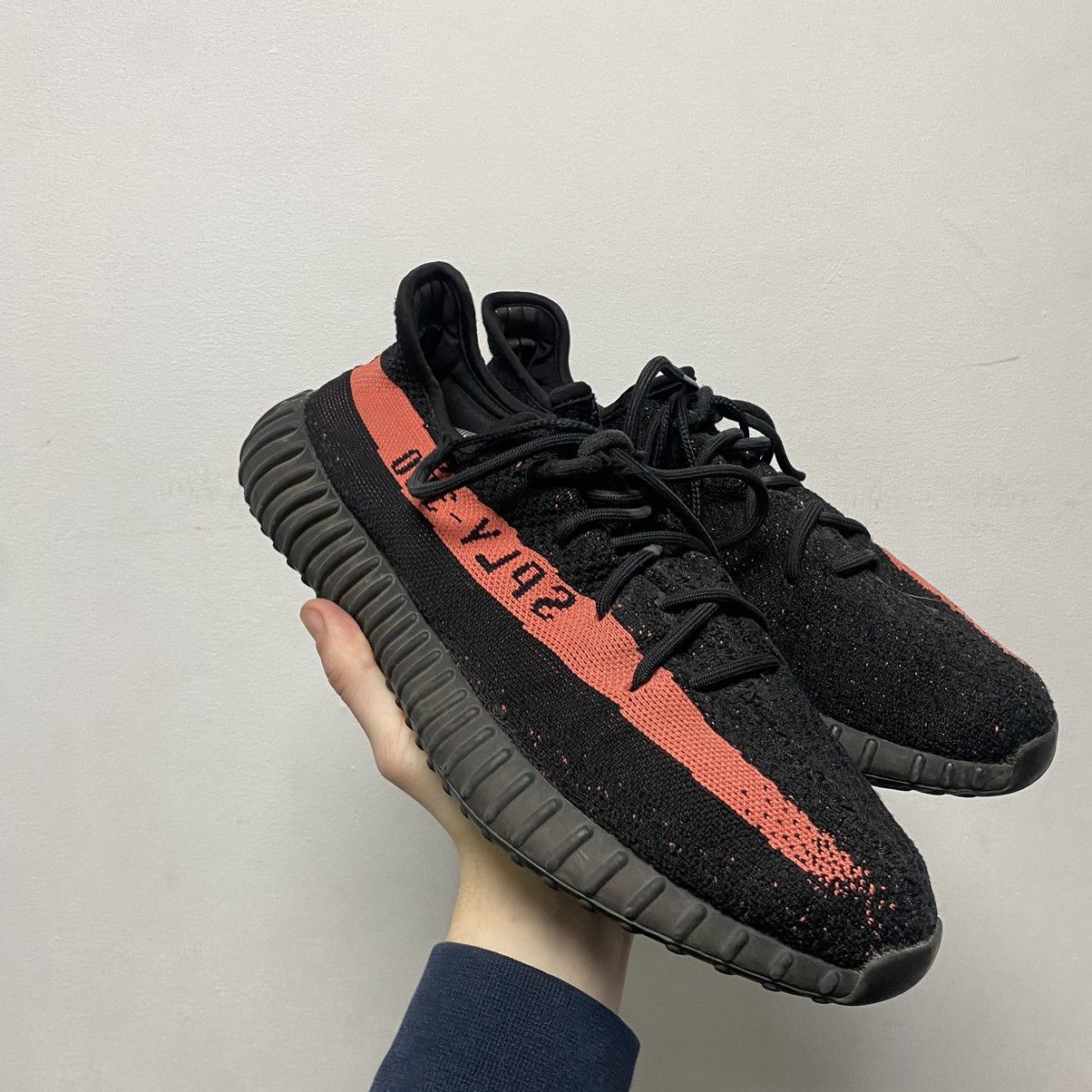 Adidas adidas Yeezy Boost 350 V2 Core Black Red Size US 12 / EU 45 - 2 Thumbnail