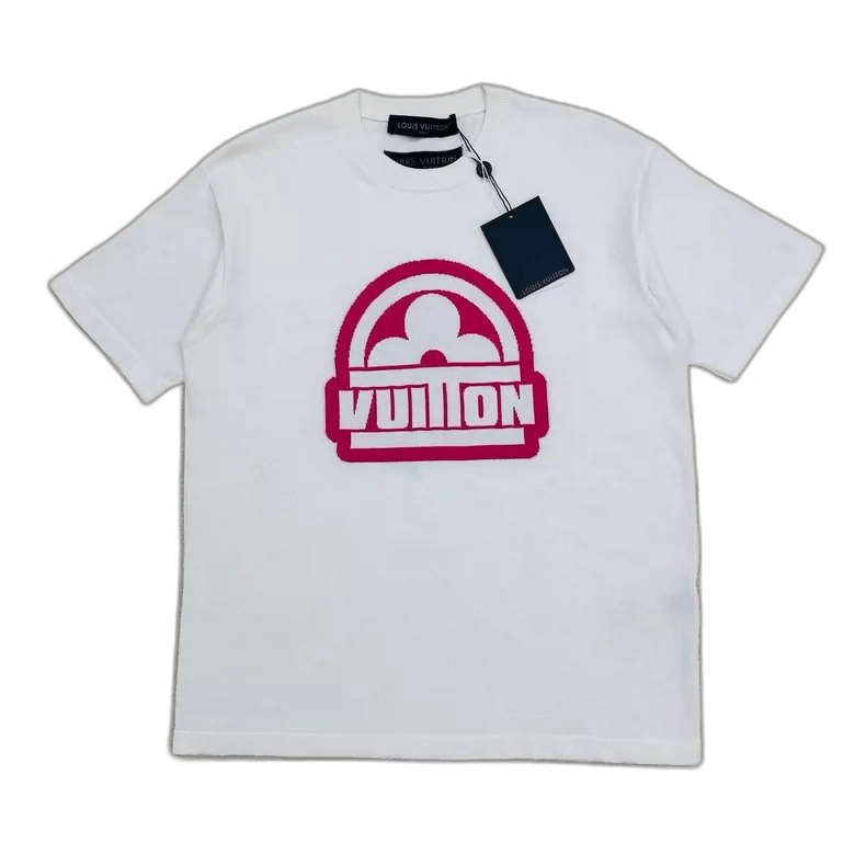 Louis Vuitton Louis Vuitton Pink Logo Short Sleeve Shirt-2506 Size US S / EU 44-46 / 1 - 1 Thumbnail