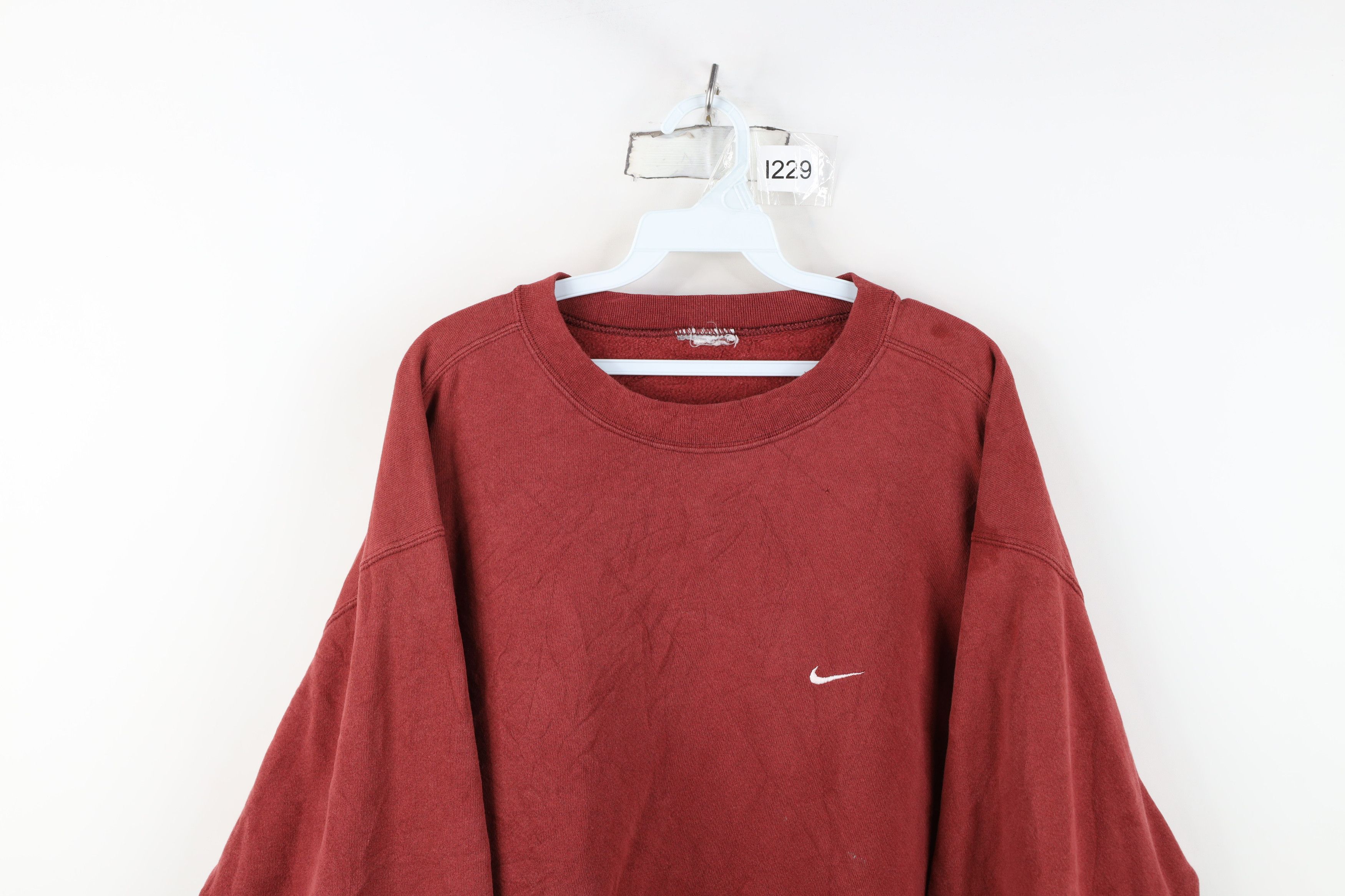 Nike Vintage 90s Nike Scott Mini Swoosh Crewneck Sweatshirt Size US XXL / EU 58 / 5 - 2 Thumbnail