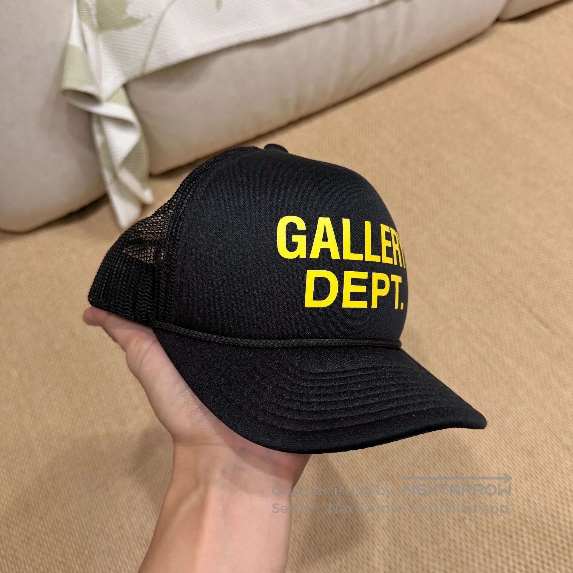Gallery Dept. Gallery Dept Black Yellow Cap. Size ONE SIZE - 1 Thumbnail
