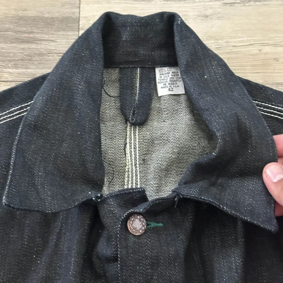 Other Vintage 70s Mahagamage 007 KGBR Unlined Denim Chore Jacket Size US M / EU 48-50 / 2 - 5 Thumbnail