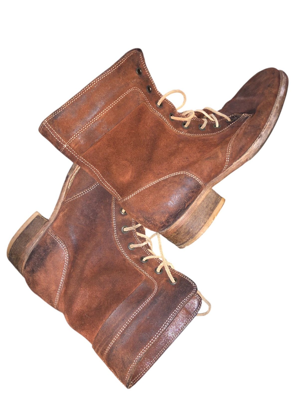 Vintage Buttero Boot Suede Leather Shoes