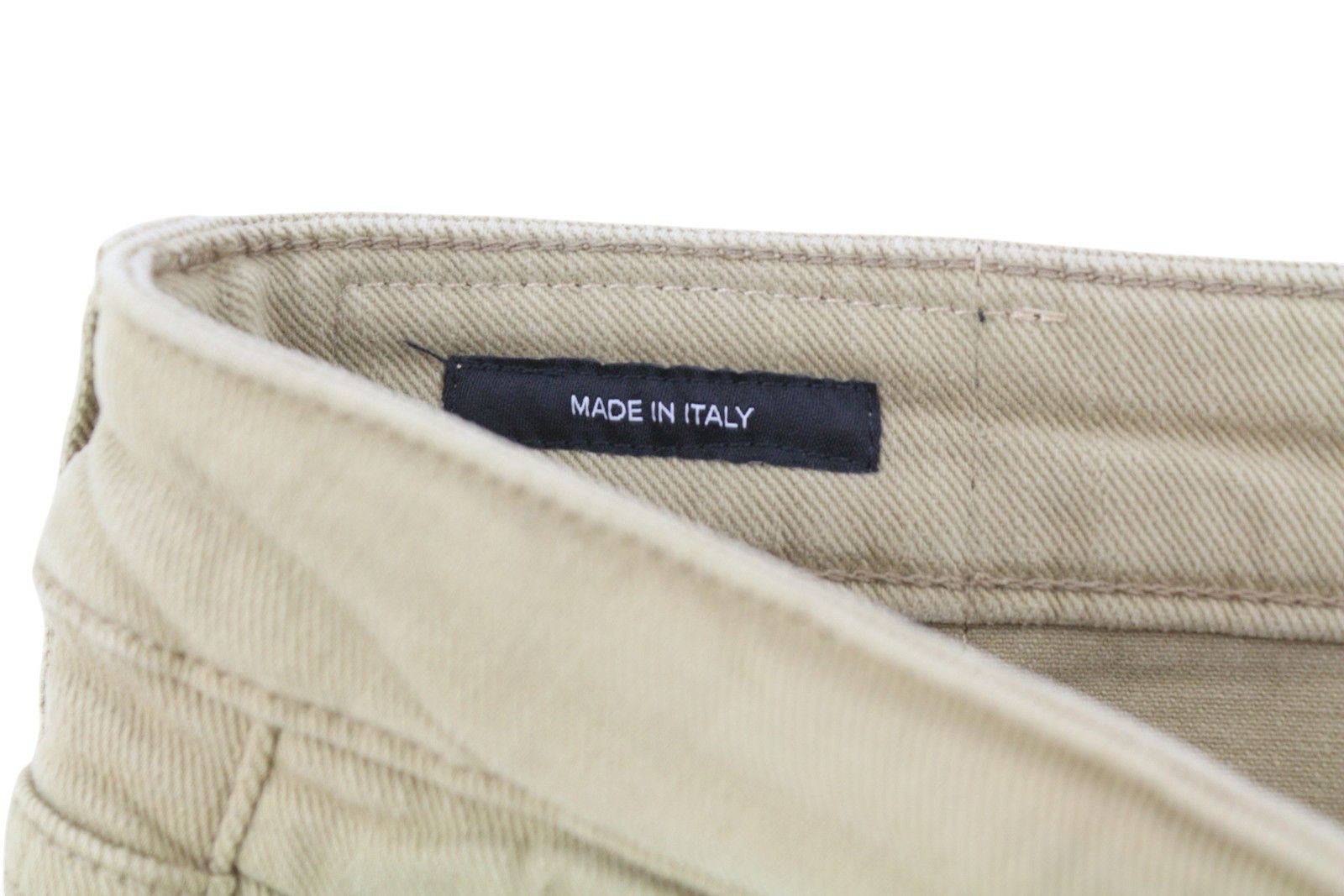 R13 BOY STRAIGHT 24 Khaki Stretch Washed Cropped Zip 86267 Size 24" / US 00 / IT 34 - 7 Thumbnail