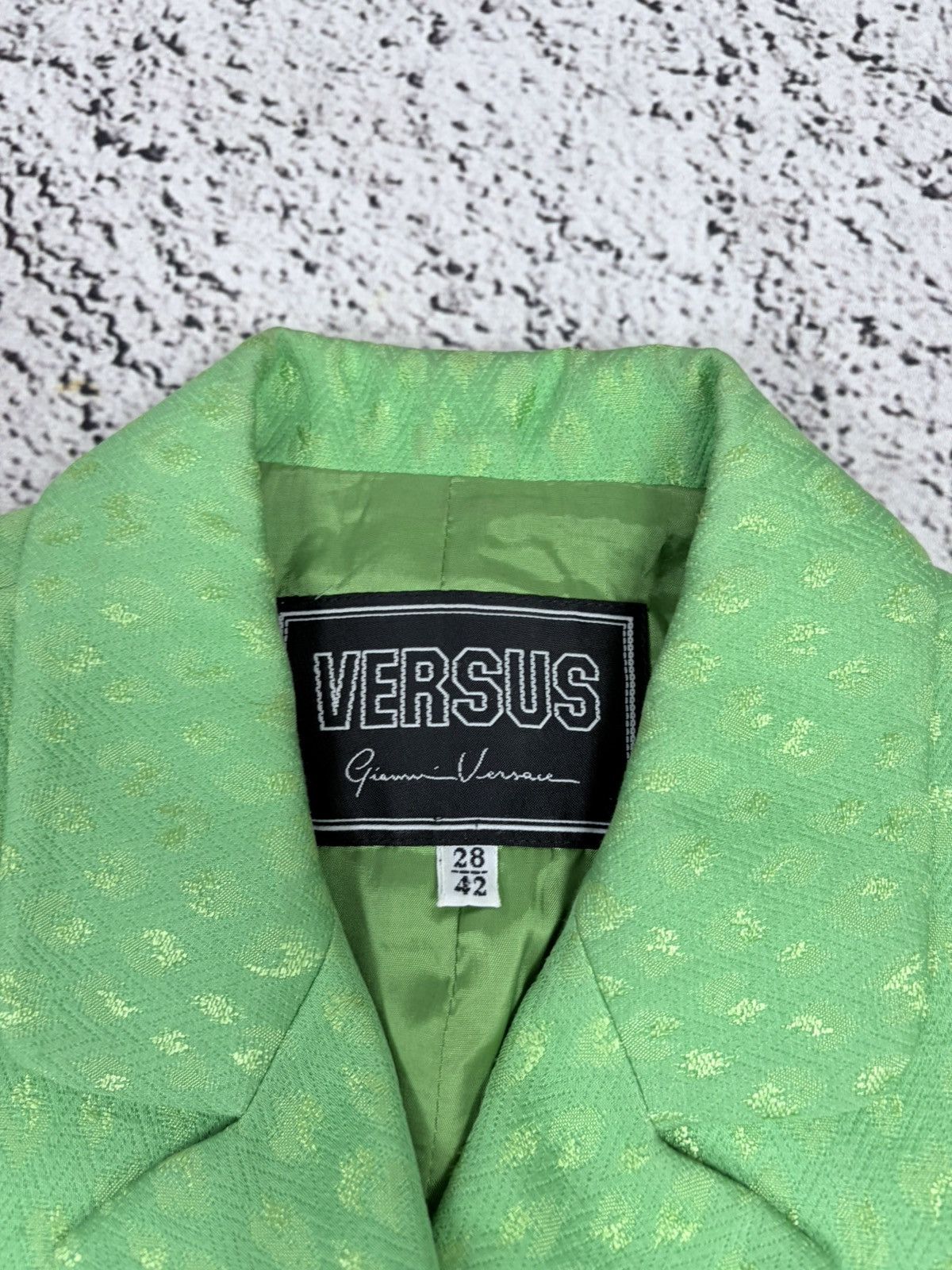Versus Versace Vtg Versus Gianni Versace Mob Wife Skirt Suit 90s Archive Size 28" / US 6 / IT 42 - 16 Thumbnail