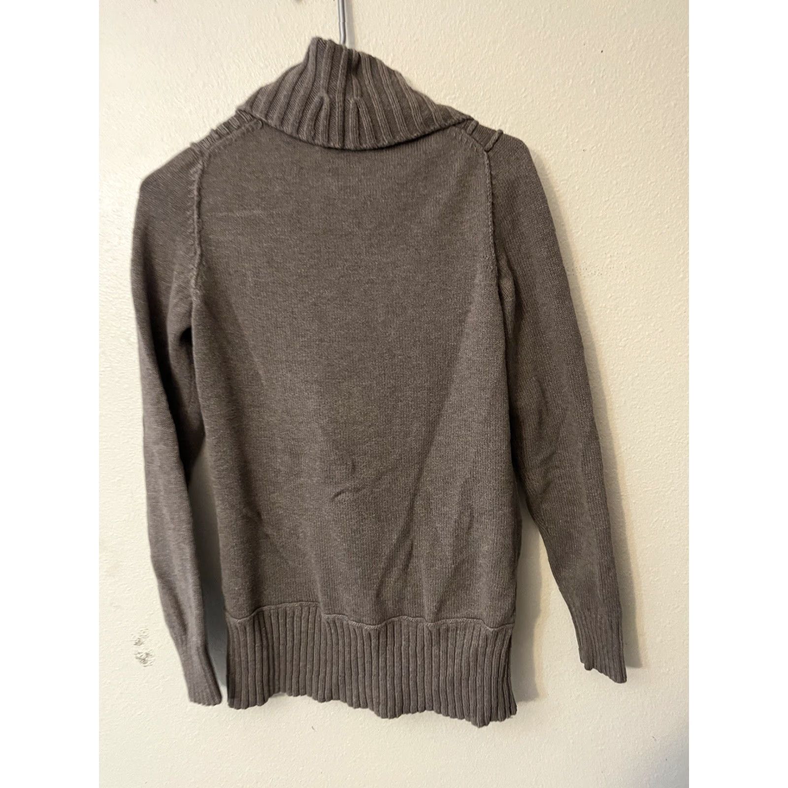 Banana Republic Banana Republic Sweater Womens Medium Brown Shawl Collar Preppy Knit Pullover Casual Modern Size M / US 6-8 / IT 42-44 - 2 Thumbnail