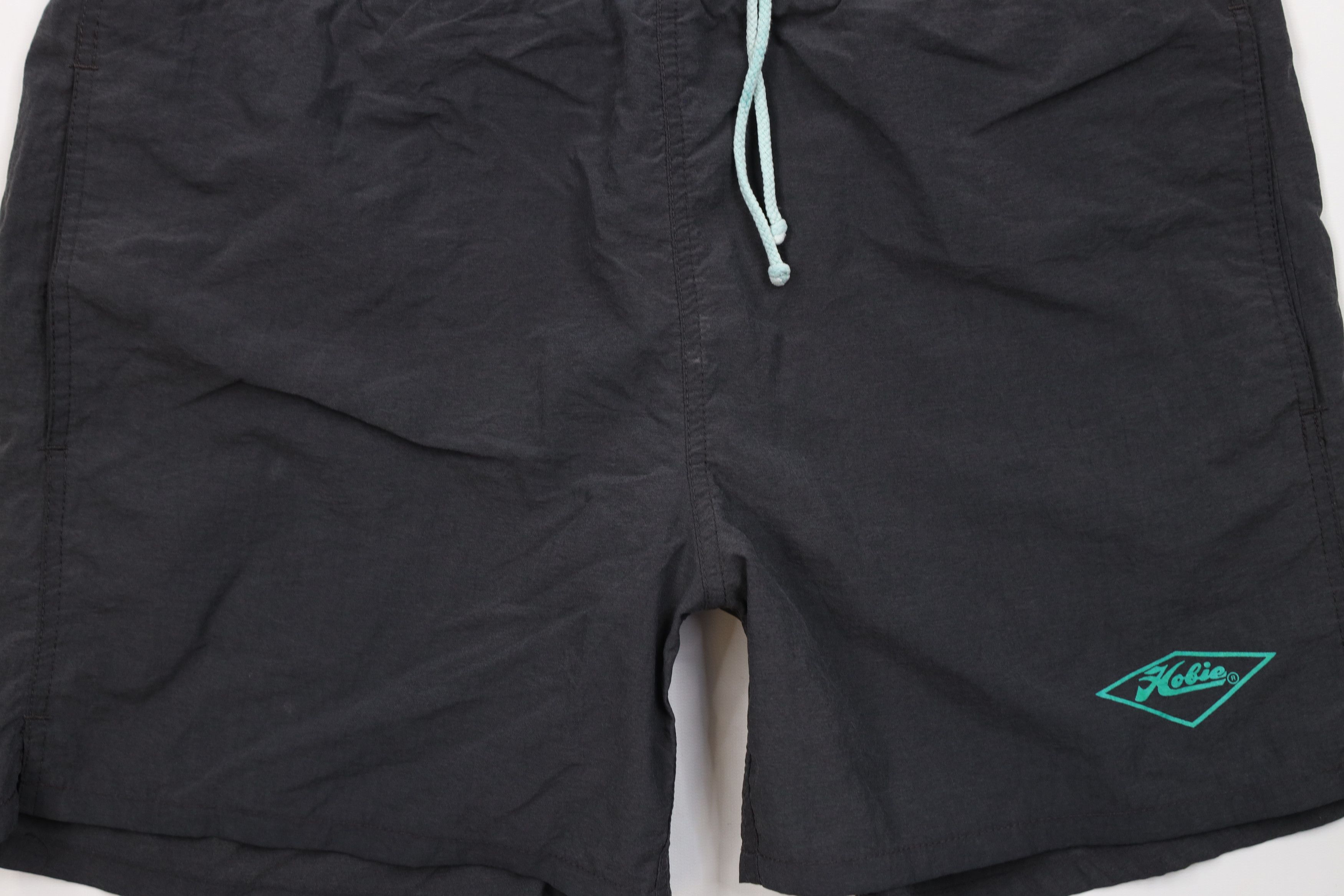 Vintage Vintage 90s Hobie Surfing Out Lined Swim Trunks Shorts Black Size US 36 / EU 52 - 3 Thumbnail