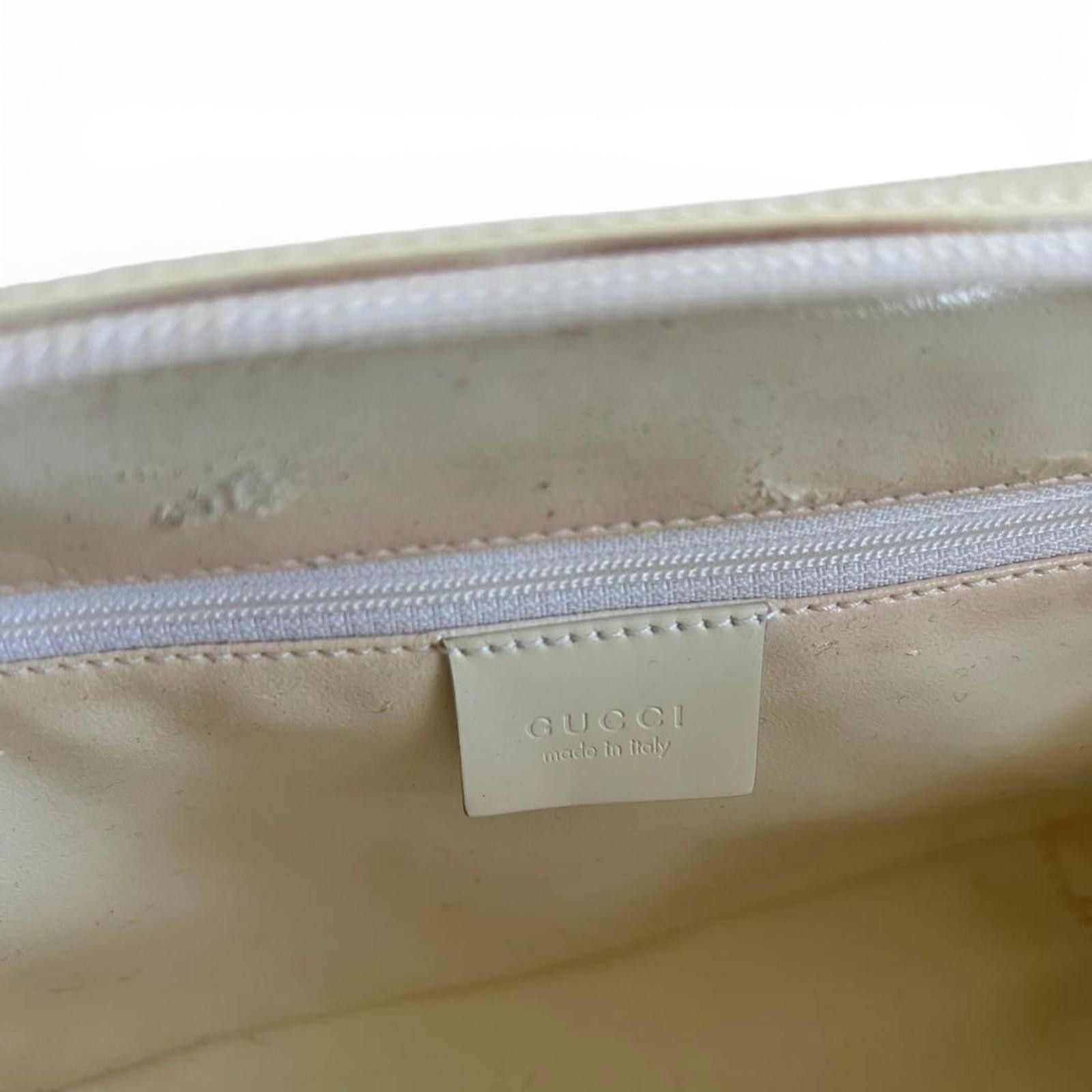 Gucci Gucci - White Patent Leather Shoulder Bag Tom Ford Size ONE SIZE - 6 Thumbnail