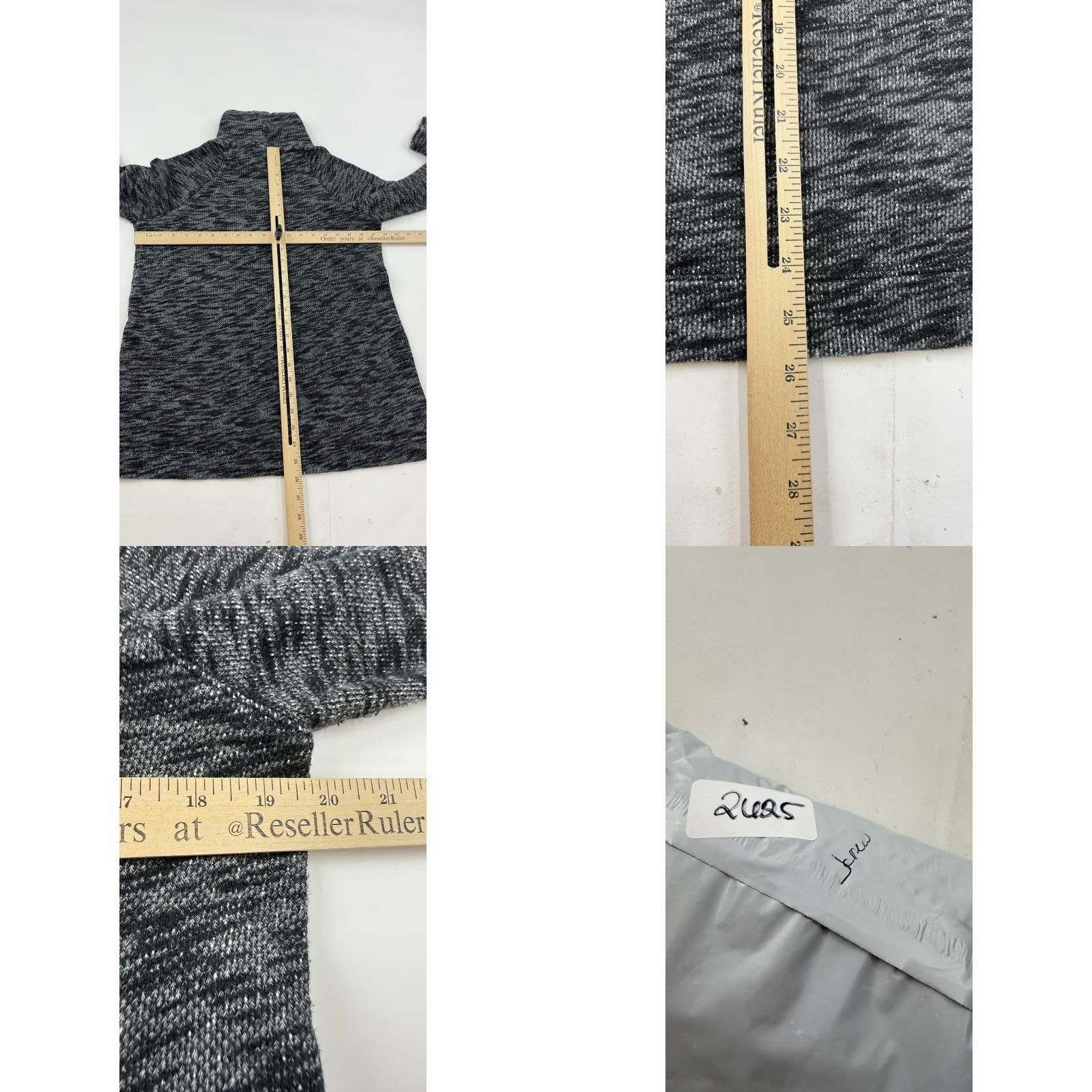 J.Crew J.Crew Sweater Womens S/M Gray 100% Cotton Mock Neck Raglan Pullover Soft Knit Size S / US 4 / IT 40 - 8 Thumbnail