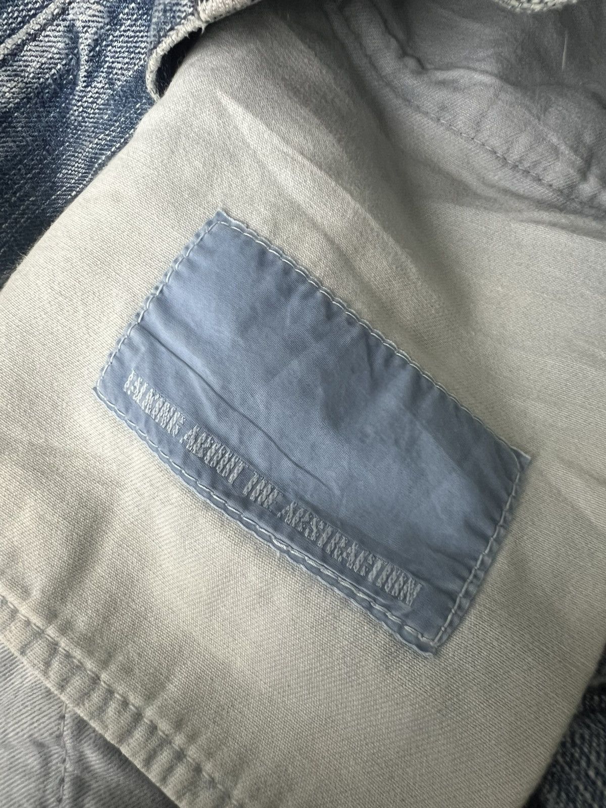 TALKING ABOUT THE ABSTRACTION FW05 TATA 🇯🇵 3D Cut Post Apocalypse Beauty Faded Runway Jeans Size US 36 / EU 52 - 9 Thumbnail
