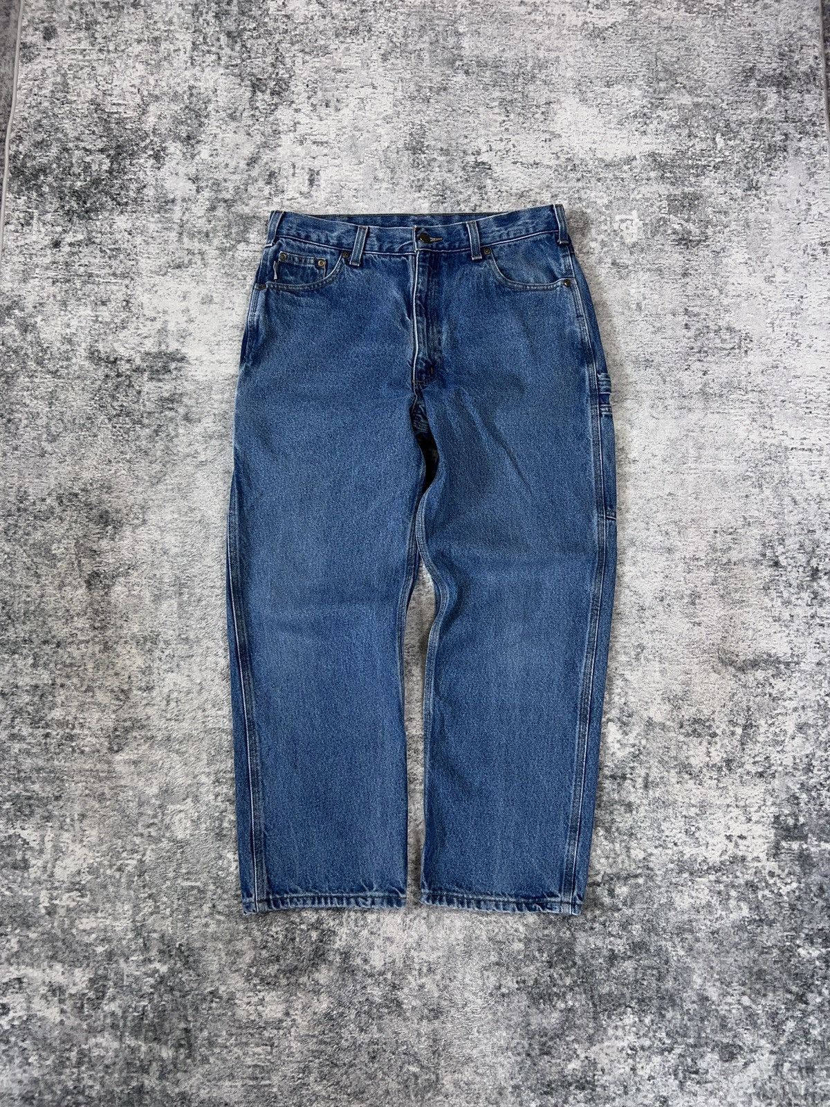 Carhartt × Vintage Y2K Carhartt Carpenter Denim Jeans 34x28” Size US 34 / EU 50 - 4 Thumbnail