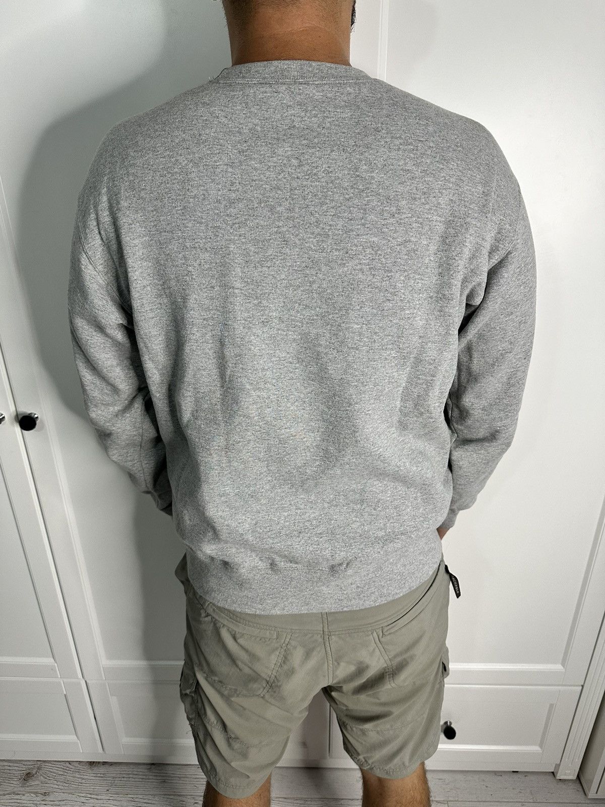 Supreme Supreme Stacked Crewneck Heather Grey Size US M / EU 48-50 / 2 - 3 Thumbnail