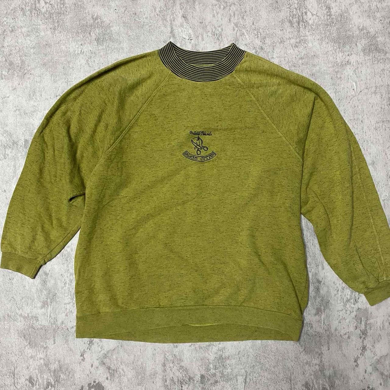 Other Green and black vintage 90s sweatshirt with embroidered logo Size US M / EU 48-50 / 2 - 1 Thumbnail