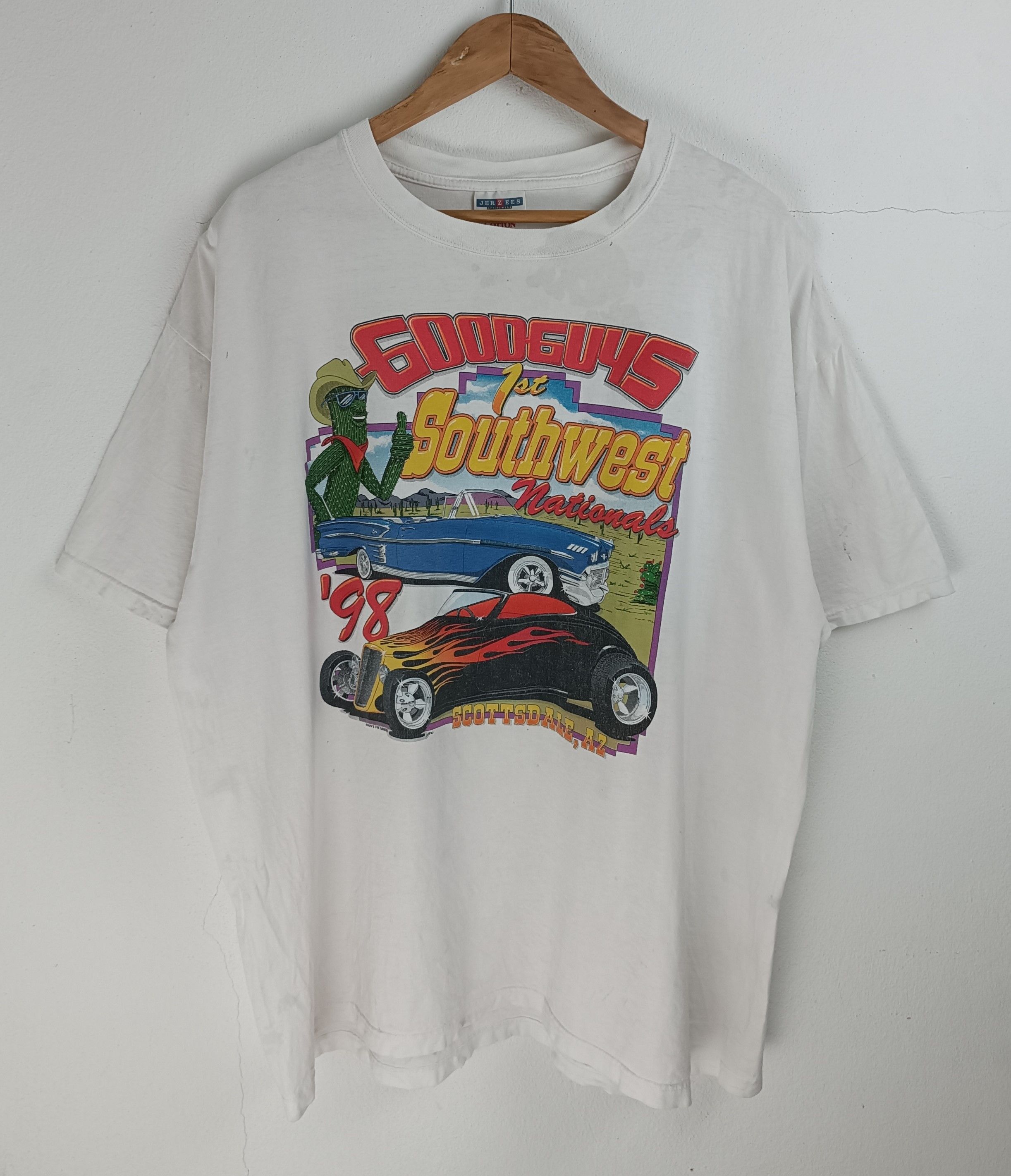 Other VINTAGE '98 GOODGUYS 1ST SOUTHWEST NATIONALS DISTRESSED TEE Size US XL / EU 56 / 4 - 3 Thumbnail