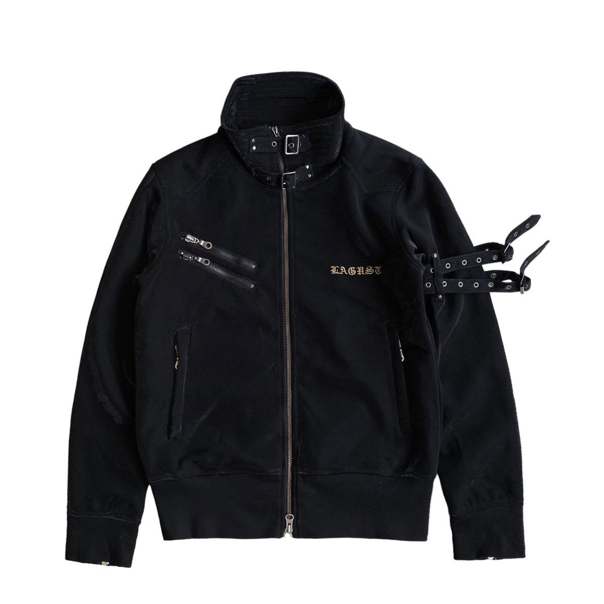 If Six Was Nine Lagust bondage full zipper jacket black outer outerwear Size M / US 6-8 / IT 42-44 - 1 Thumbnail