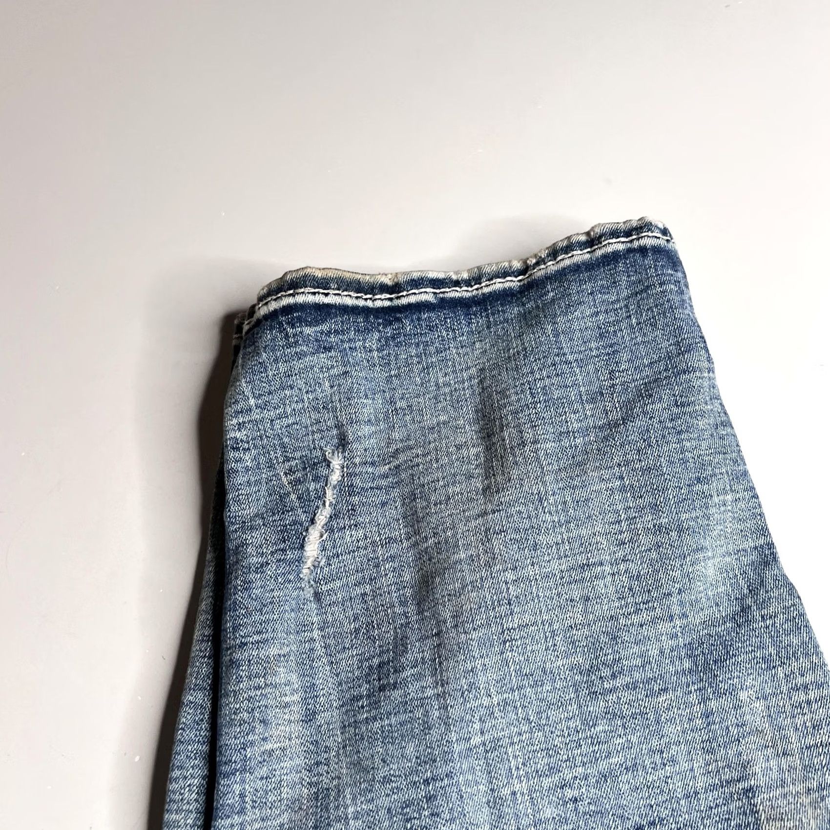 Vintage Rock Revival Jeans Mens 36x32 Blue Vien Easy Straight Rhinestone Pockets Denim Size US 34 / EU 50 - 3 Thumbnail