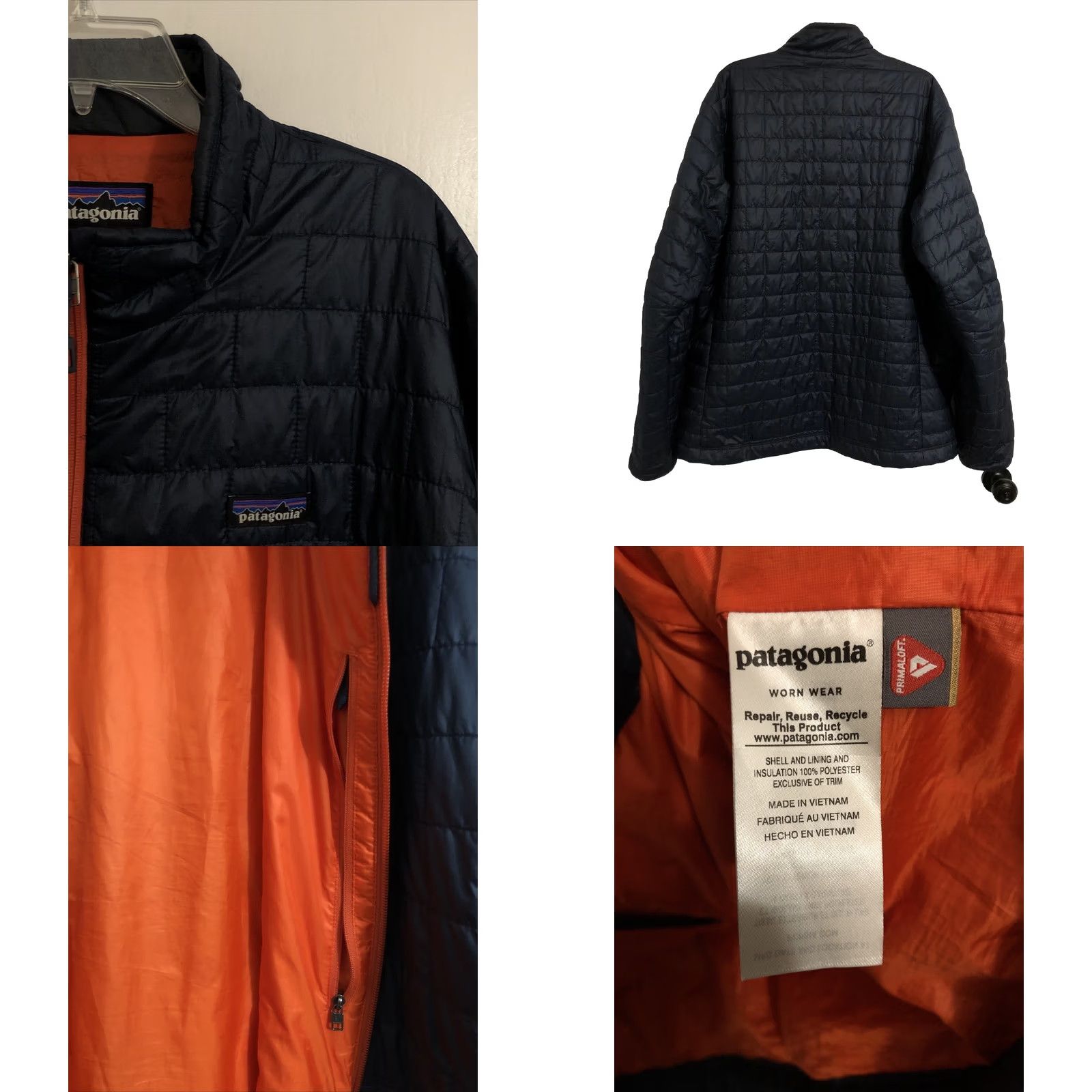 Patagonia Patagonia Nano Puff Jacket Mens 2XL Navy Blue Orange Puffer Coat 84212 Size US XXL / EU 58 / 5 - 8 Thumbnail