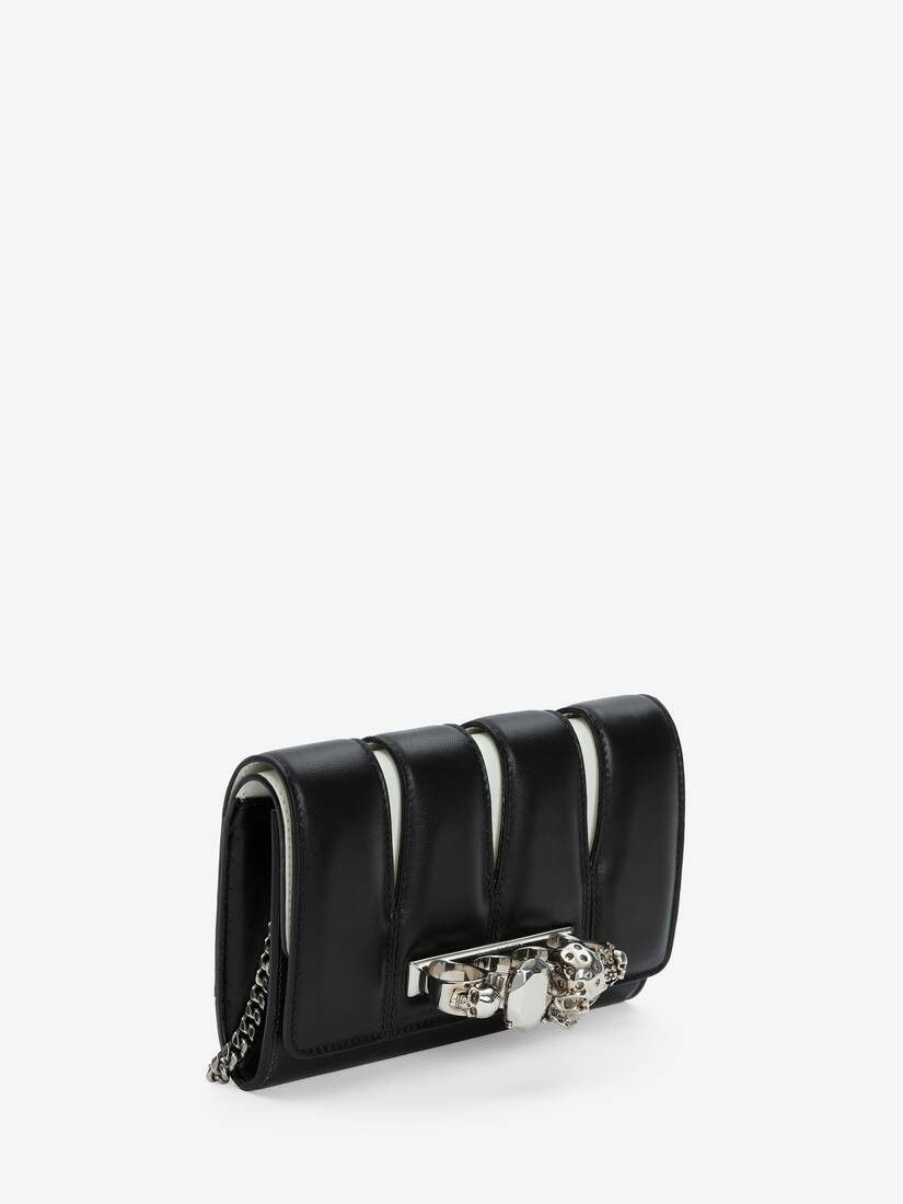 Alexander McQueen o1loc1c0225 Size: OS/The Slash Clutch in Black Size ONE SIZE - 2 Thumbnail