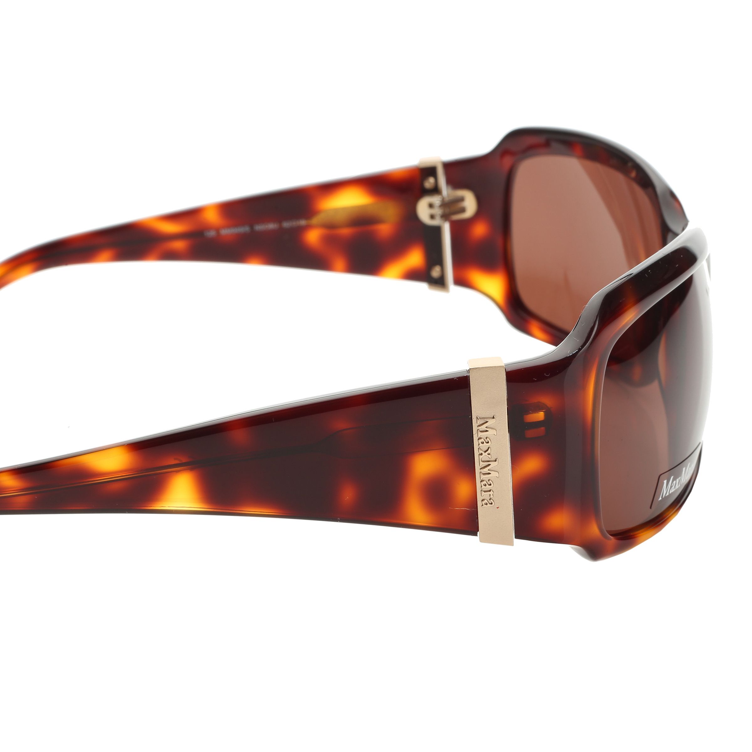 Max Mara Max Mara '90s Havana Brown Big Rectangle Sunglasses Size ONE SIZE - 3 Thumbnail