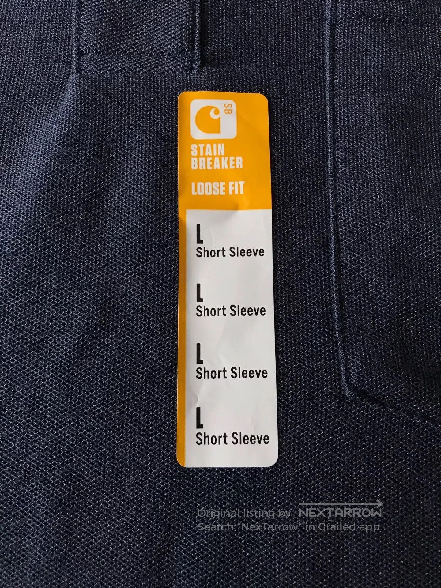 Carhartt Carhartt K570 Navy Short Sleeve Polo. Size US L / EU 52-54 / 3 - 6 Thumbnail