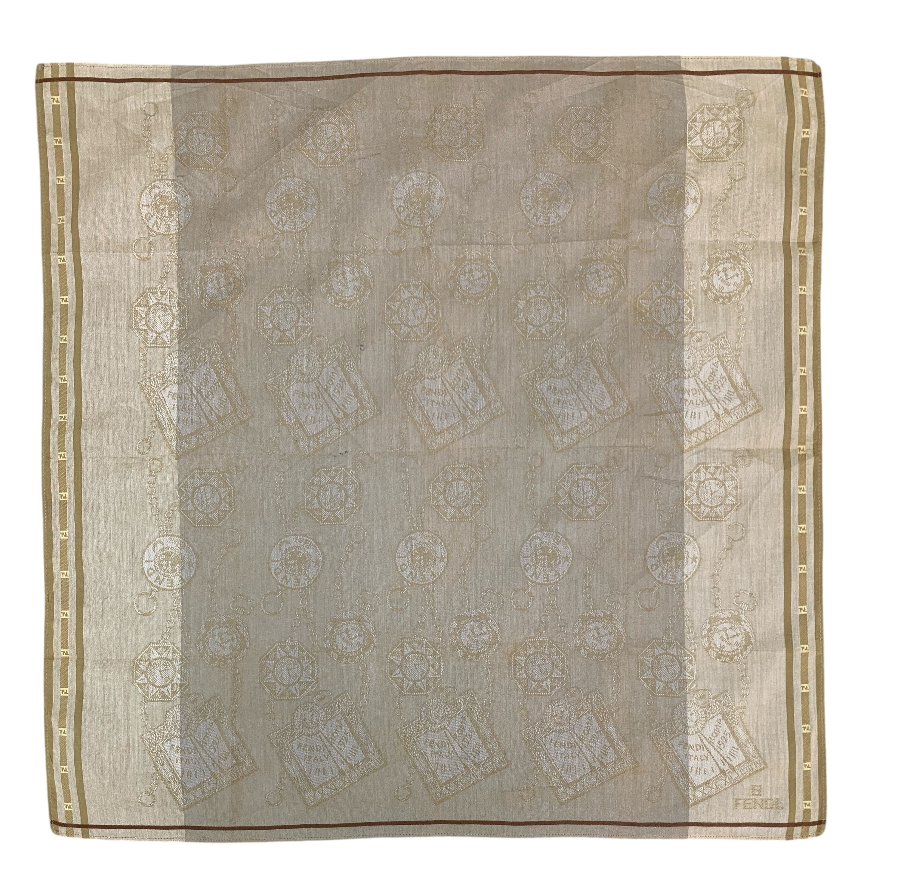 Fendi × Vintage Vintage Fendi Neckerchief/Handkerchief - HKA919 Size ONE SIZE - 2 Thumbnail