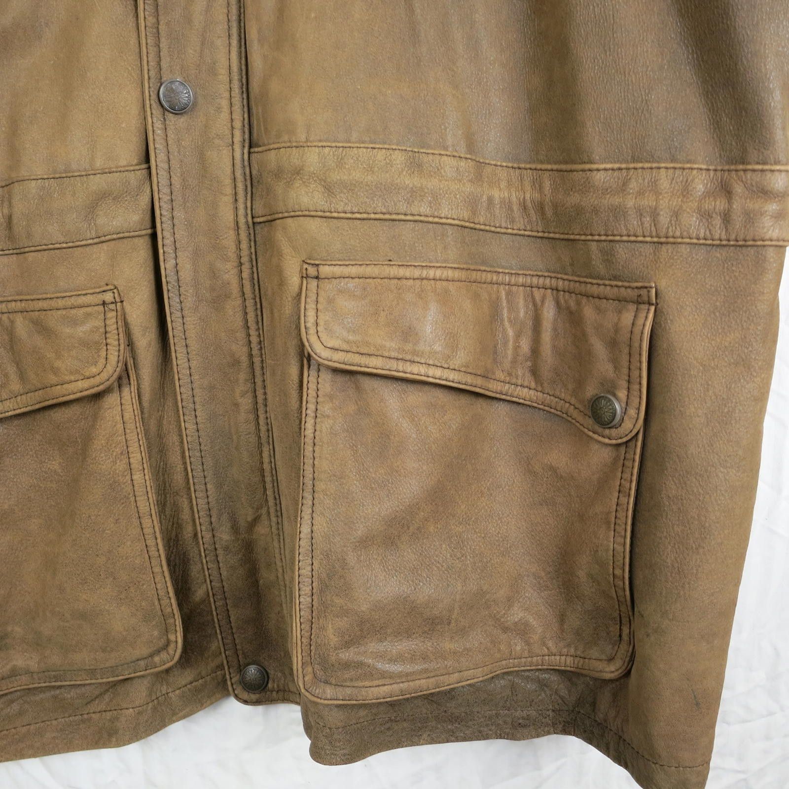 Other Vintage Georgetown Leather Design Brown Jacket Men's XL Size US XL / EU 56 / 4 - 4 Thumbnail