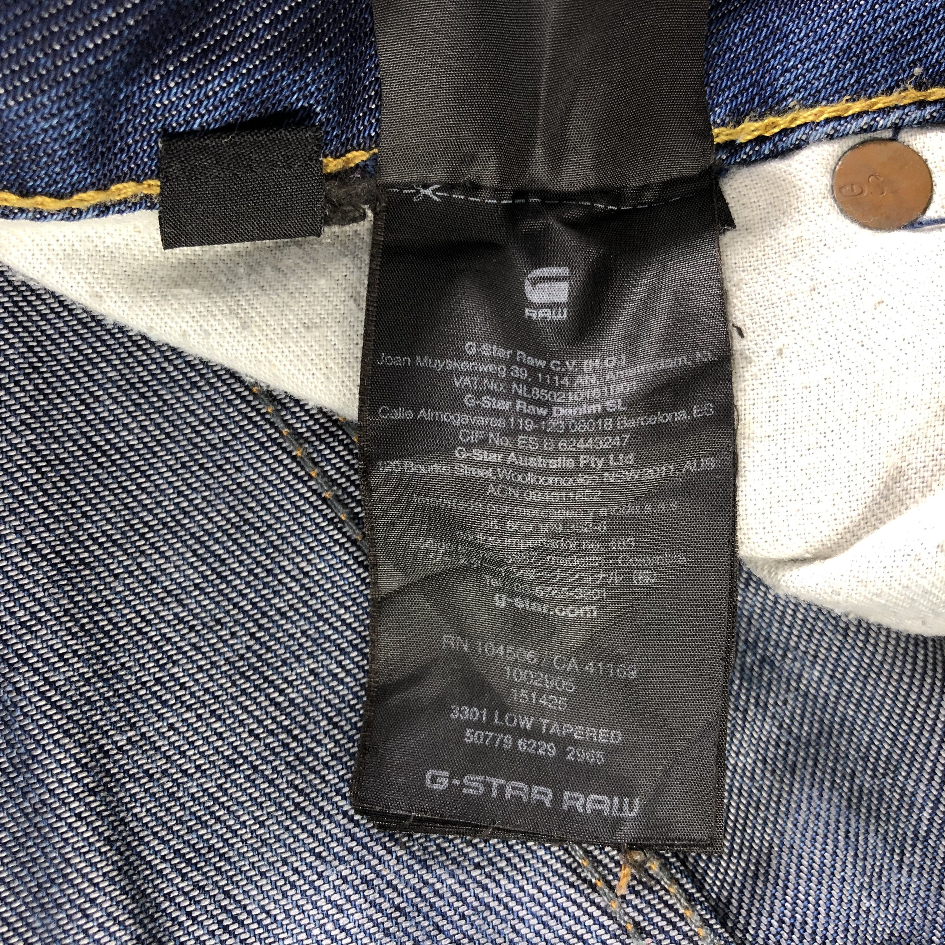 G-Star G Star Raw Jeans Faded Blue Denim KJ1850 Size US 29 - 11 Thumbnail