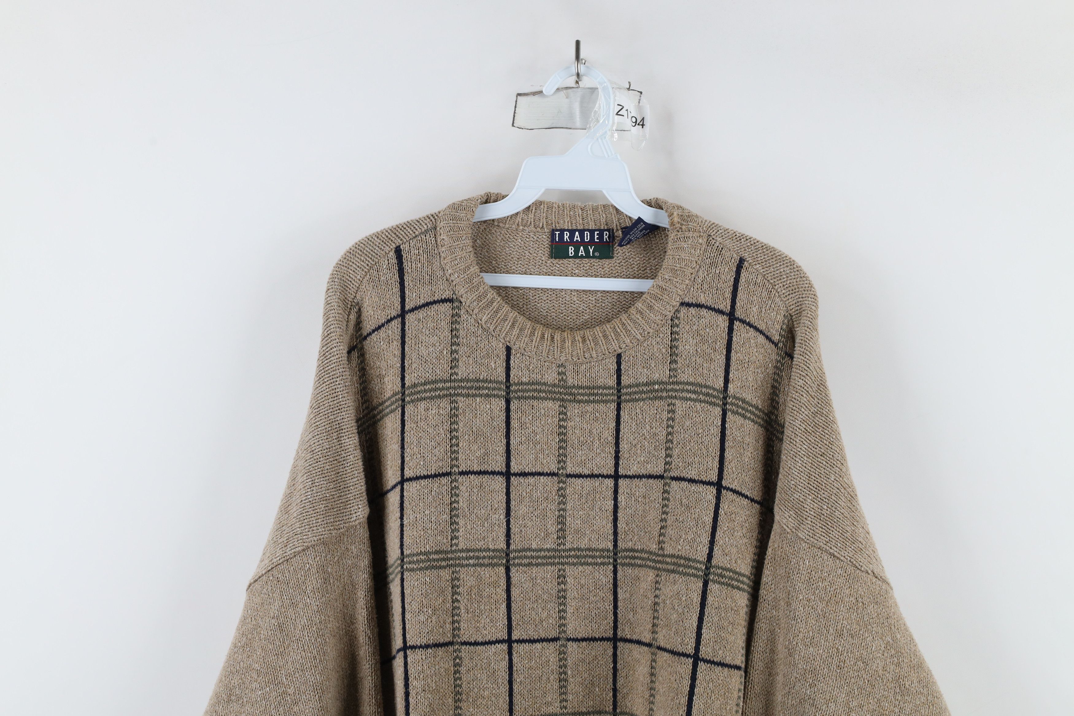 Vintage Vintage 90s Streetwear Striped Knit Crewneck Sweater USA Size US XL / EU 56 / 4 - 2 Thumbnail