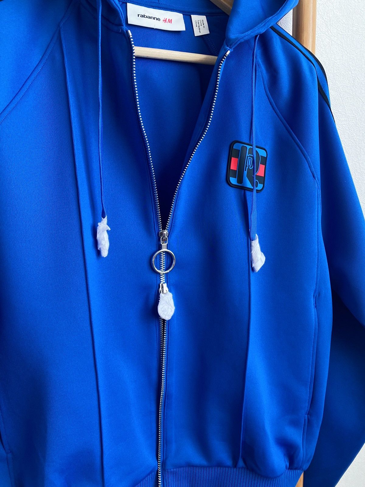 H&M × Paco Rabanne New Rabanne x H&M Unisex Blue Full Zip Hooded Tracksuit Size M / US 6-8 / IT 42-44 - 10 Thumbnail