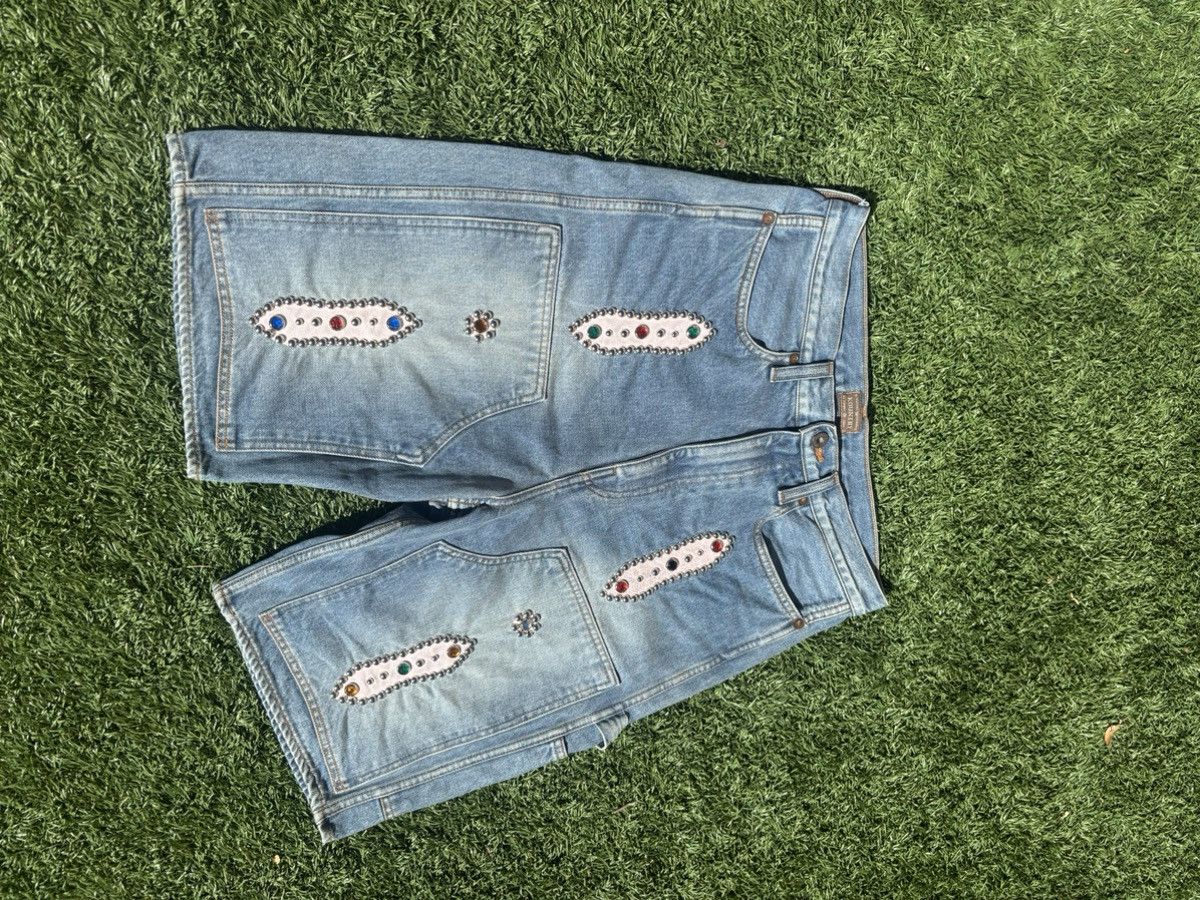 Kapital Authentic Kapital Rhinestone Jorts Size US 32 / EU 48 - 1 Thumbnail