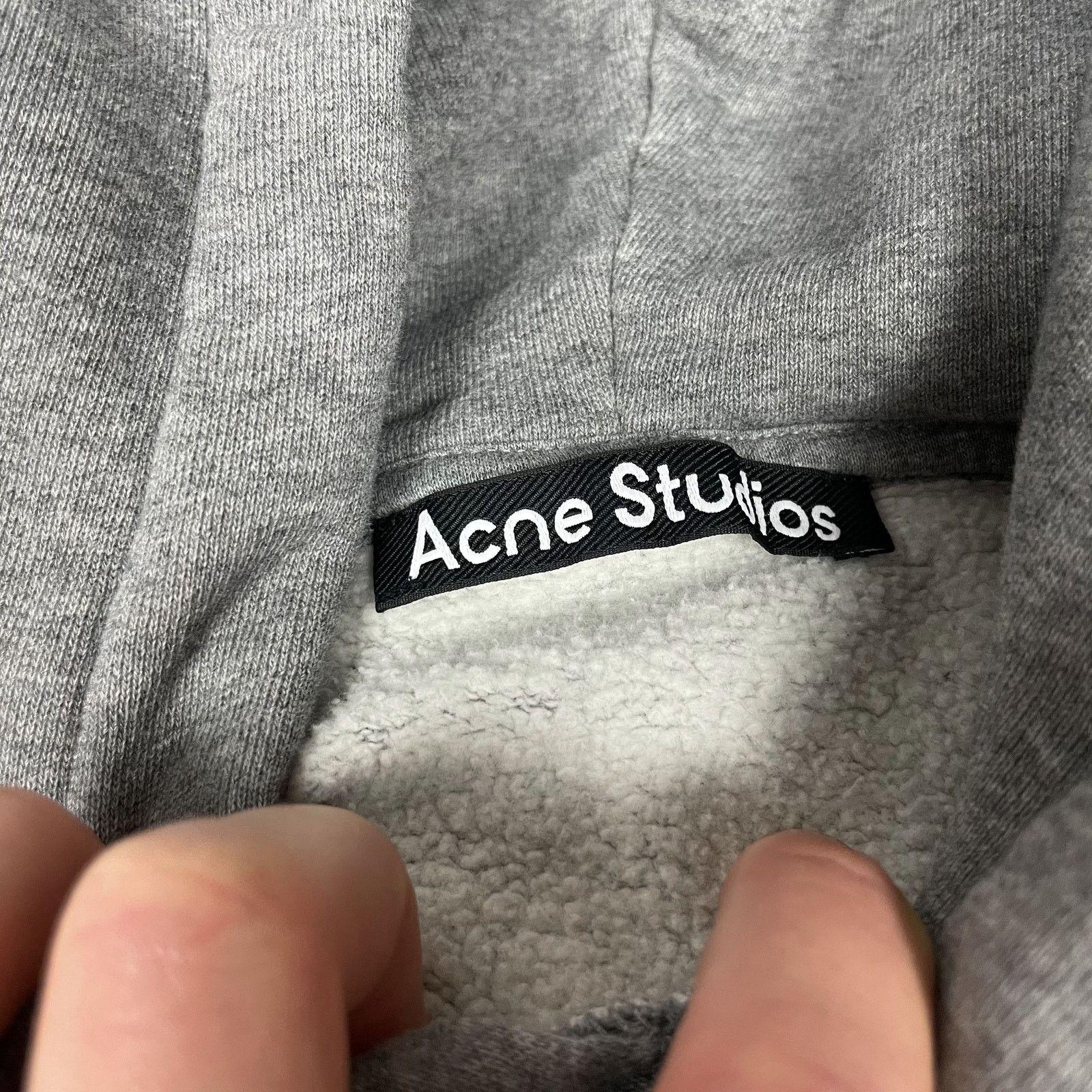 Acne Studios Acne Studios Ferris Face Men's Gray Cotton Pullover Hoodie S Size US S / EU 44-46 / 1 - 6 Thumbnail