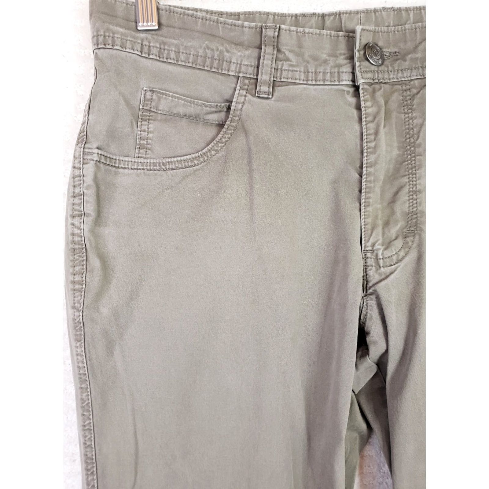 Vintage Columbia Chino Pants Men's 32X34 Straight Leg Pocket Green Khaki Size US 32 / EU 48 - 3 Thumbnail