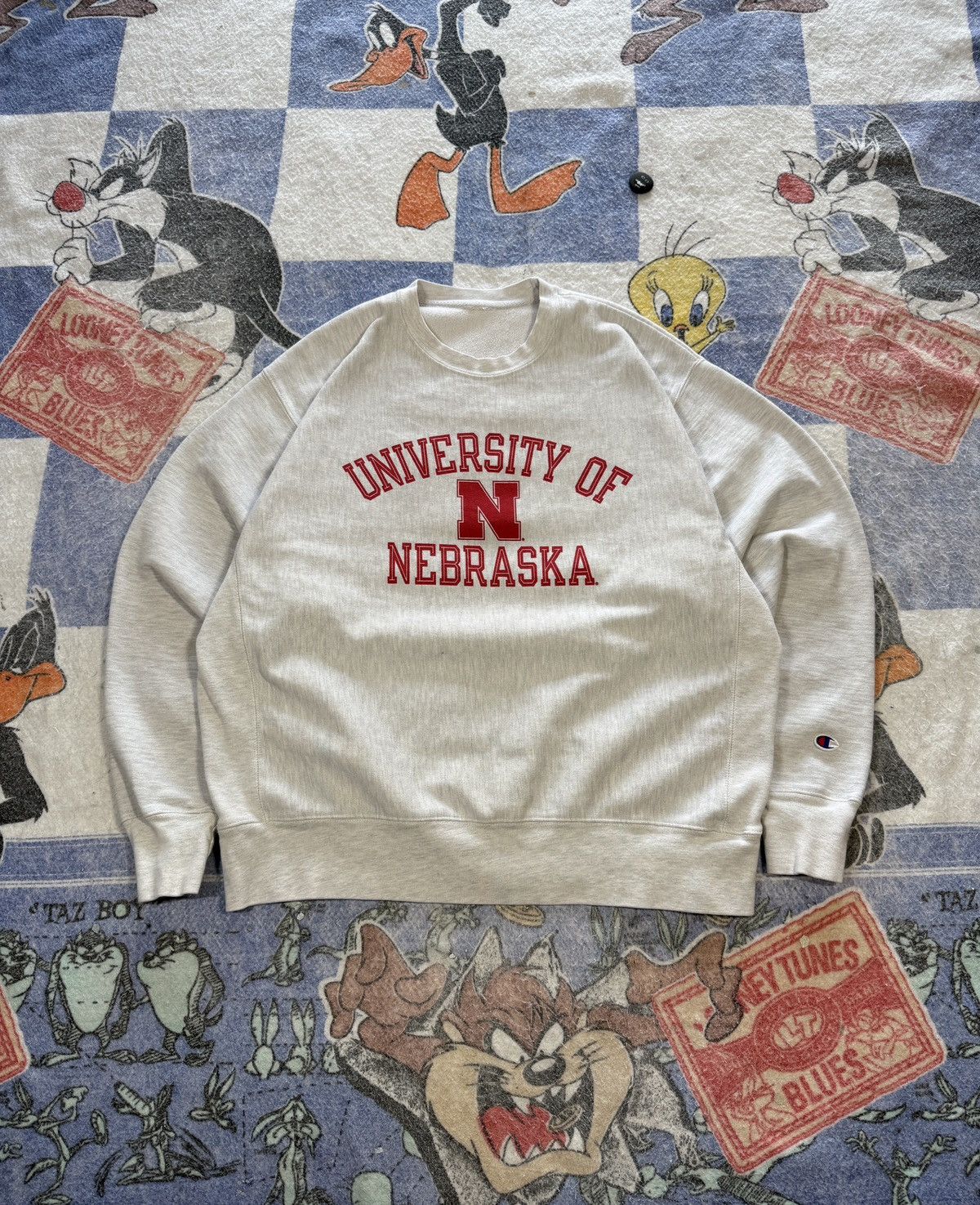 NCAA University of Nebraska reverse weave crewneck Size US XL / EU 56 / 4 - 1 Thumbnail
