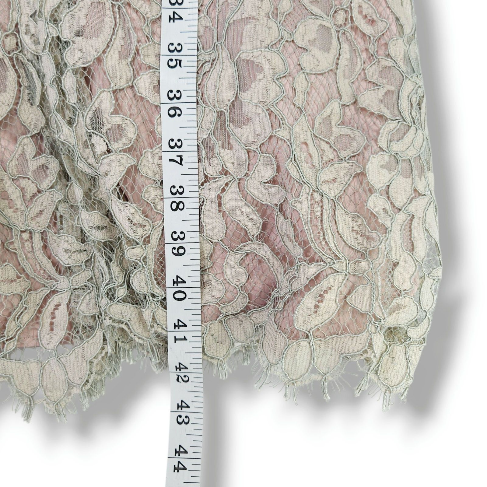 Other Eliza J Lace Overlay Floral Midi Dress Eyelash Trim Blush 6 Size M / US 6-8 / IT 42-44 - 13 Thumbnail