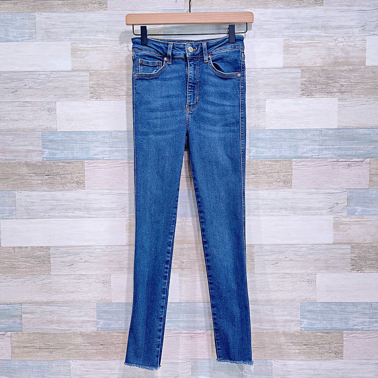 Free People WE THE FREE People Skinny Jeans Blue Womens 24x26 Size 24" / US 00 / IT 34 - 1 Thumbnail