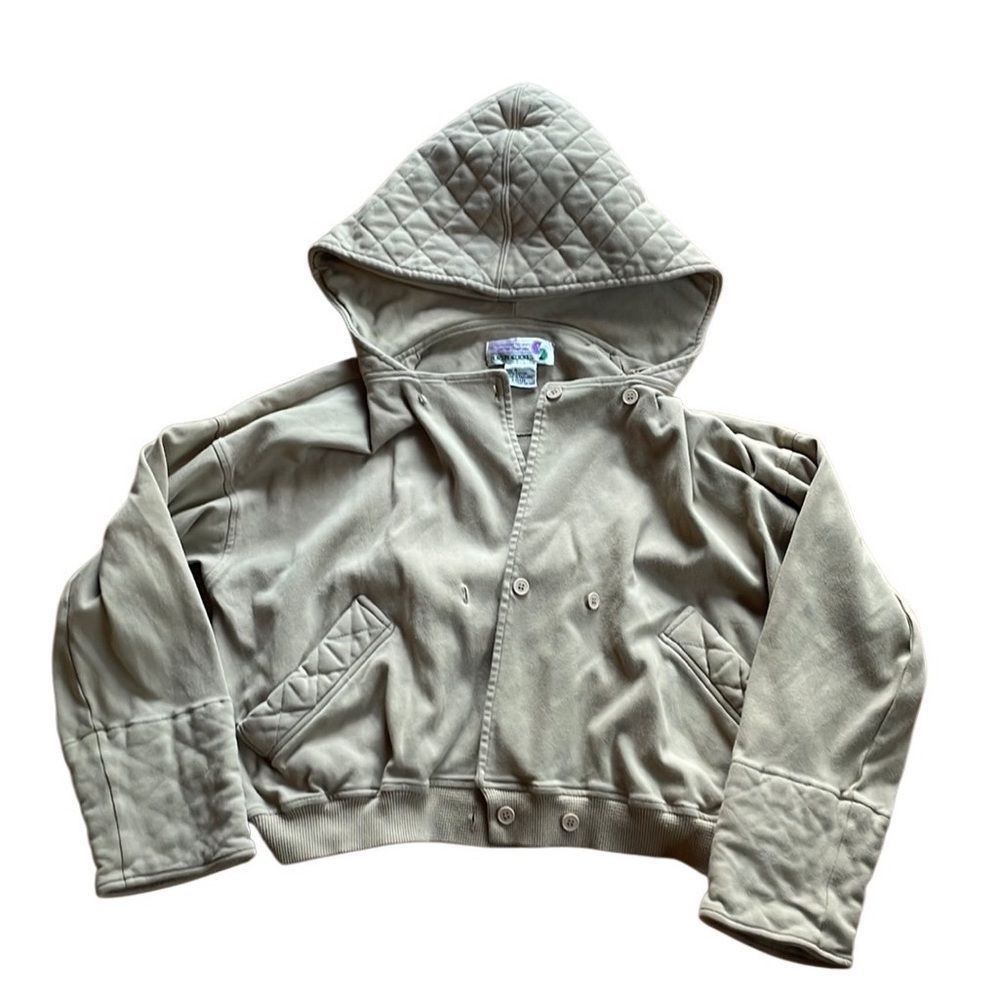 Vintage Y2K Vintage Fortune Cookie Quilted Hoodie Sweatshirt Jacket Size S / US 4 / IT 40 - 1 Thumbnail